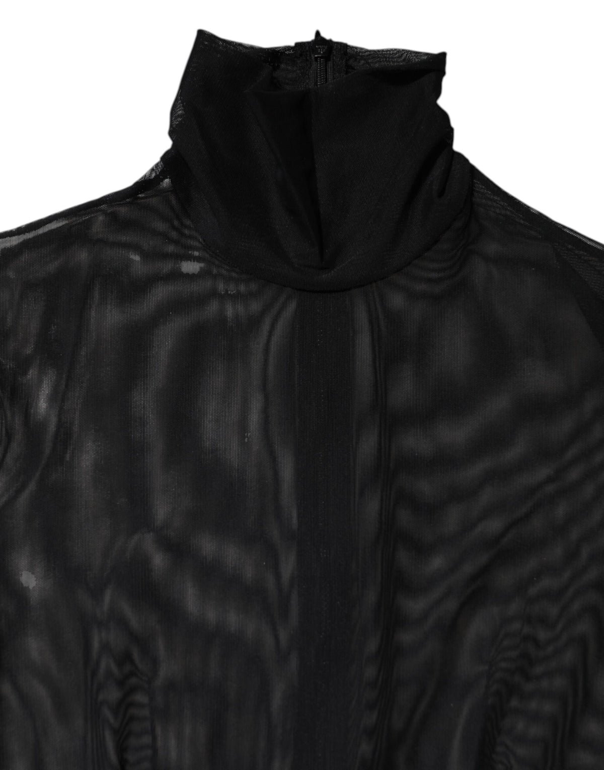 Dolce & Gabbana Black Sheer Mesh Long Sleeve Jumpsuit Bodysuit Women's Dress (Pre-Owned)
