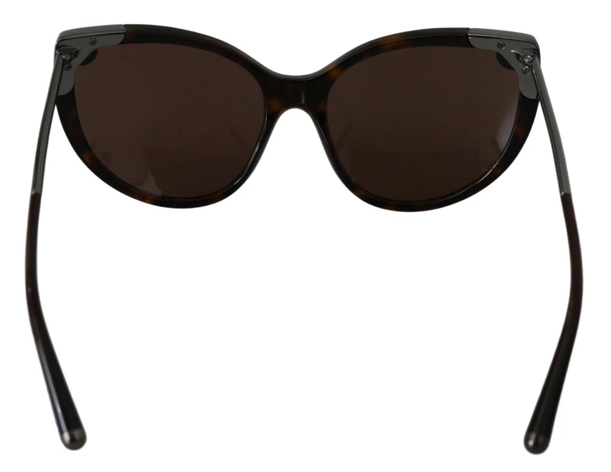 Dolce & Gabbana DG4337 Dark Havana Cat Eye Women Eyewear Women's Sunglasses (Pre-Owned)