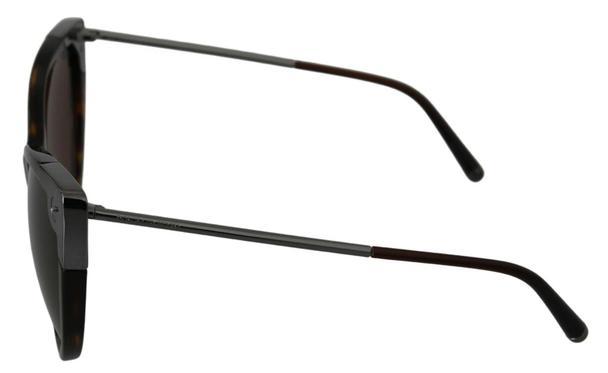 Dolce & Gabbana DG4337 Dark Havana Cat Eye Women Eyewear Women's Sunglasses (Pre-Owned)