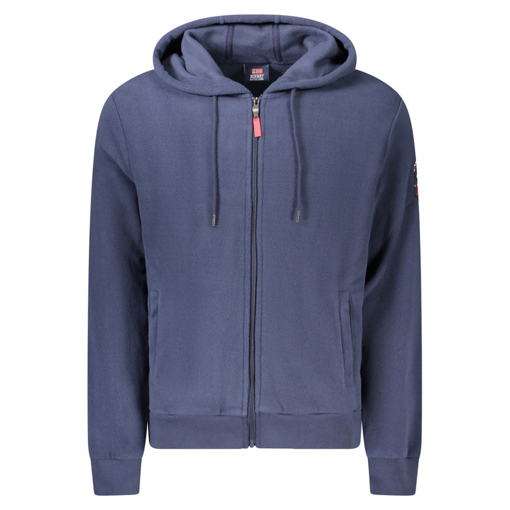 Norway 1963 Blue Polyester Men's Hooded Men's Sweatshirt