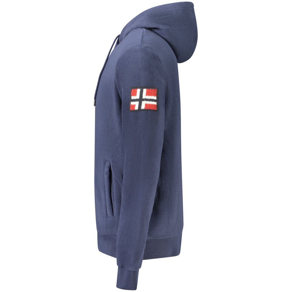Norway 1963 Blue Polyester Men's Hooded Men's Sweatshirt