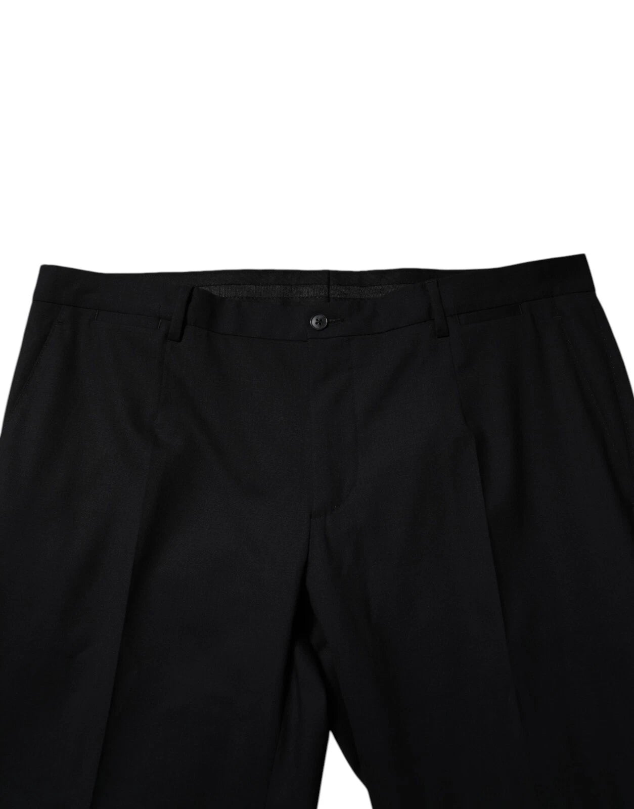 Dolce & Gabbana Black Wool Formal Dress Men Trousers Men's Pants