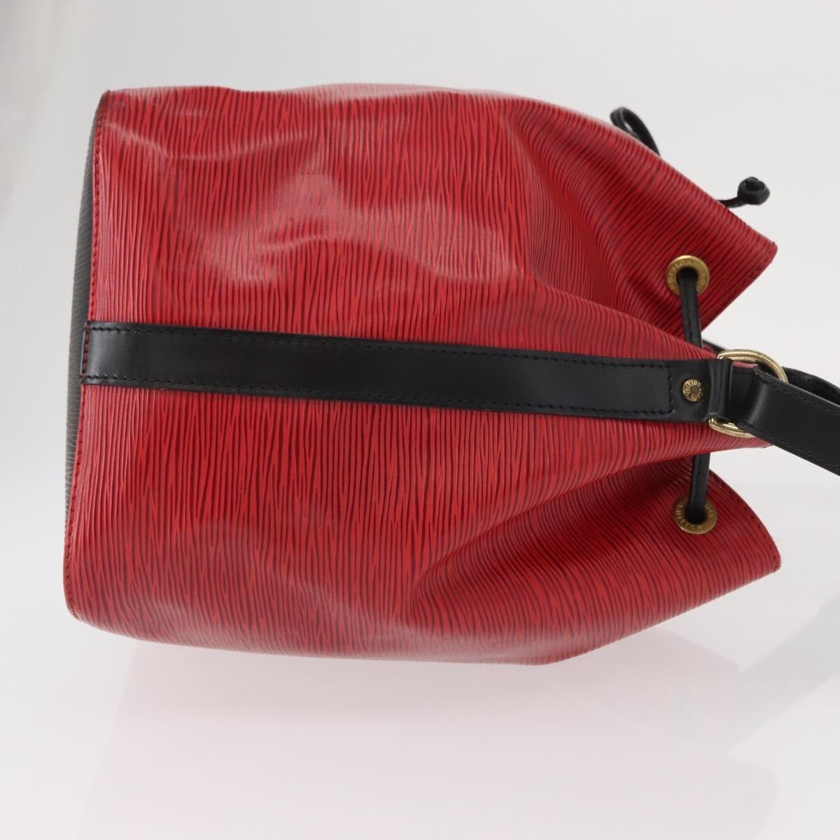 Louis Vuitton Bicolor Petit Noe Epi Leather Red Leather Handbag (Pre-Owned)