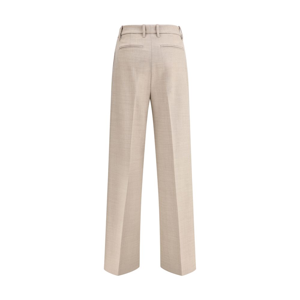True Royal Beige Wool Casual Women's Pants