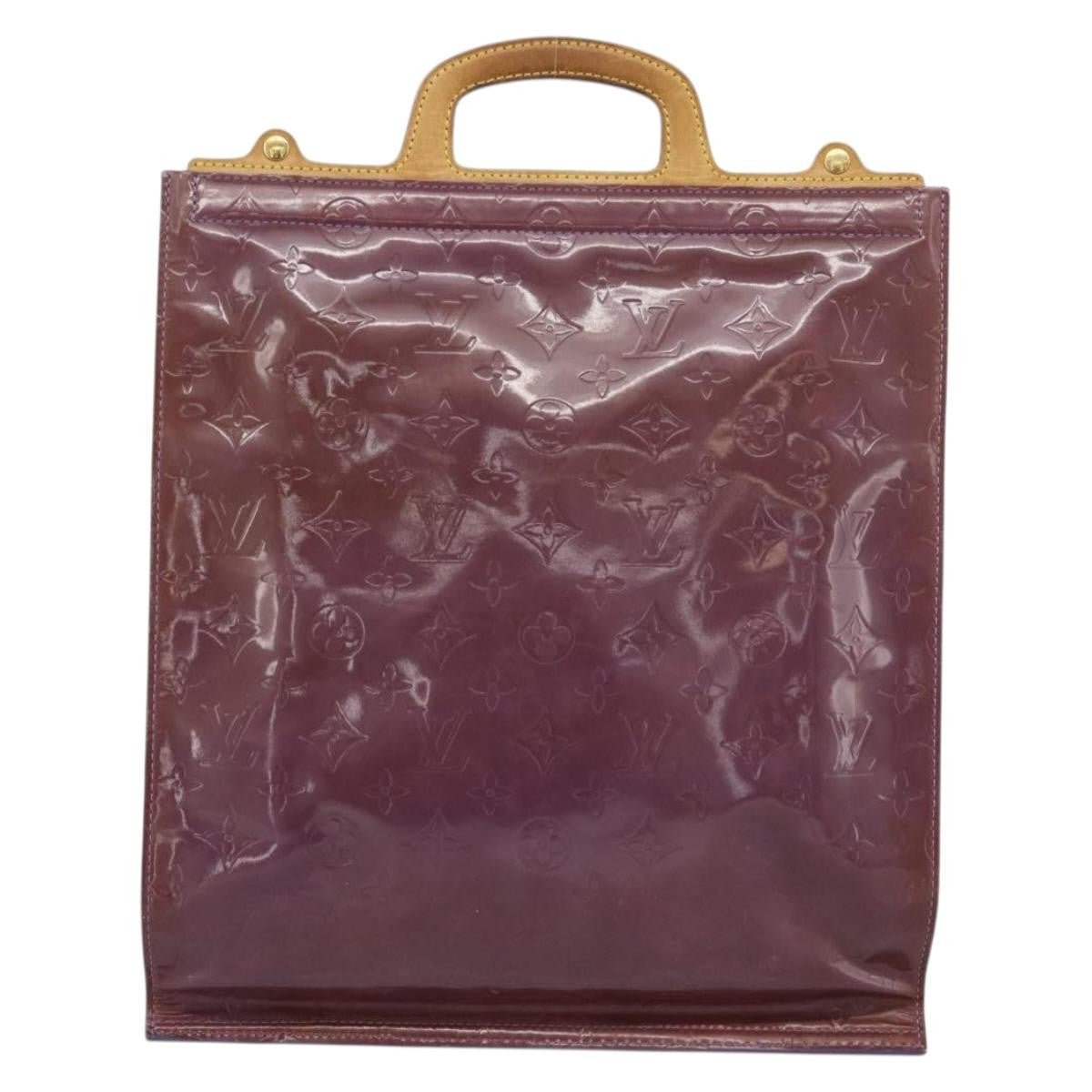 Louis Vuitton Stanton Monogram Vernis Purple Patent_Leather Tote Bag Bag (Pre-Owned)