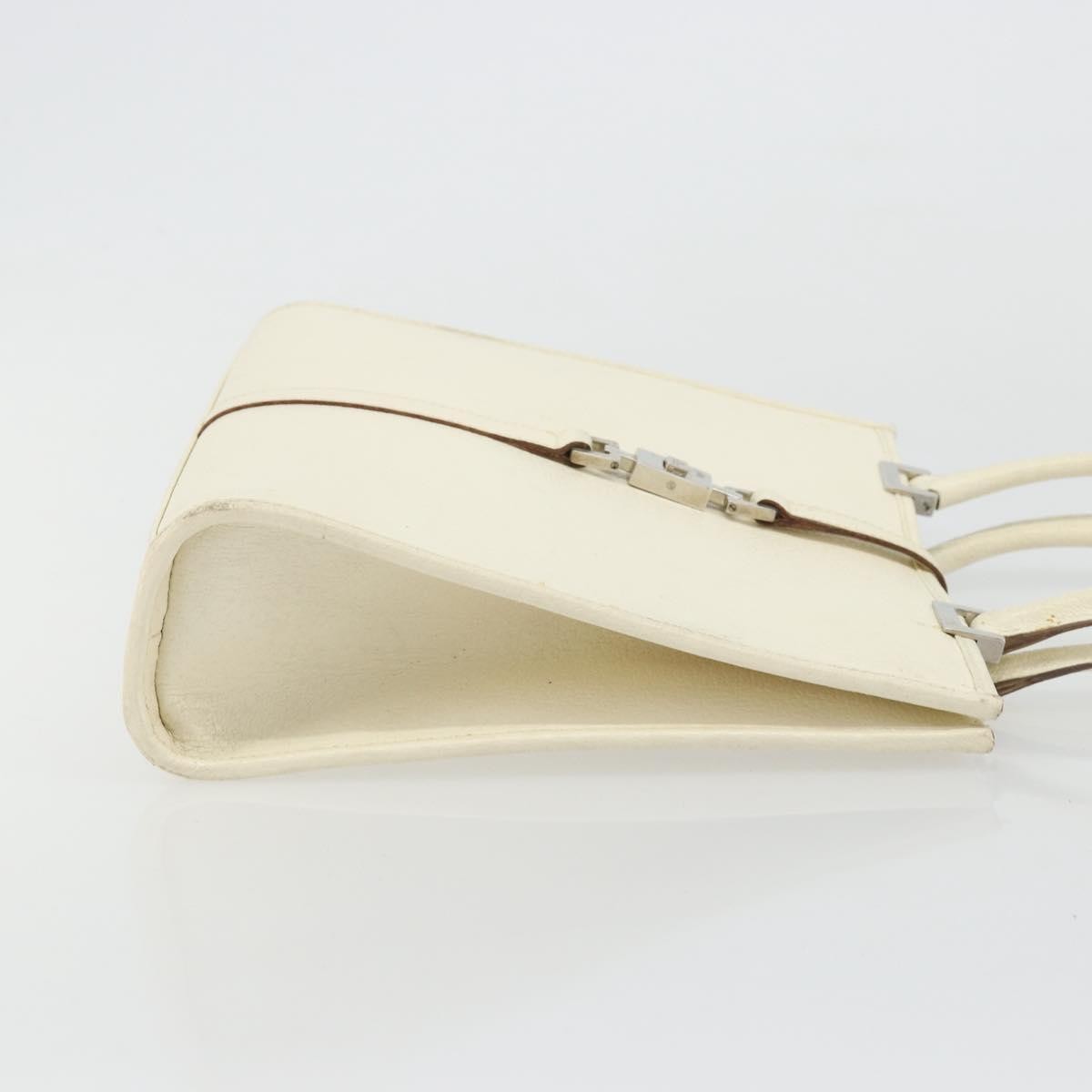 Gucci Vintage Jackie Leather Silver Leather Handbag (Pre-Owned)