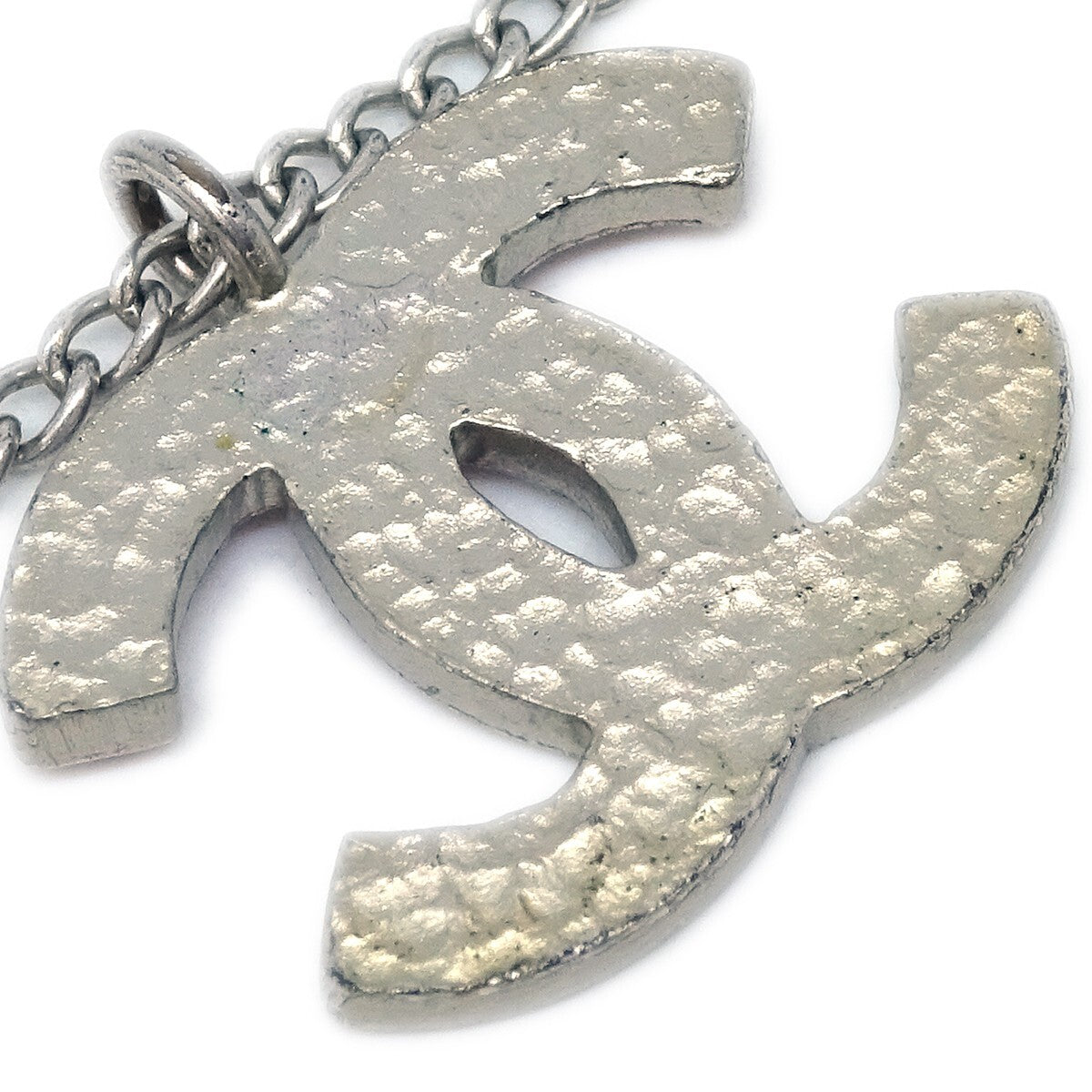 Chanel Cc Pendant Metal Silver Silver_Plated Necklace Jewelry (Pre-Owned)
