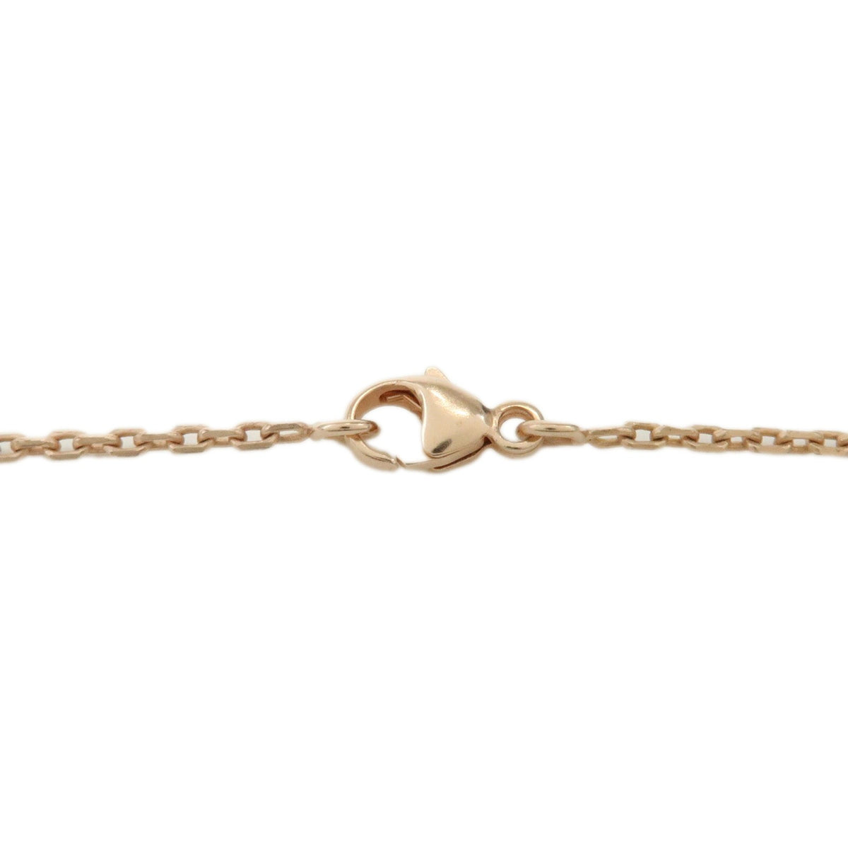 Hermes Pop H Pendant Chain Metal And Enamel Pink Rose_Gold Necklace Jewelry (Pre-Owned)