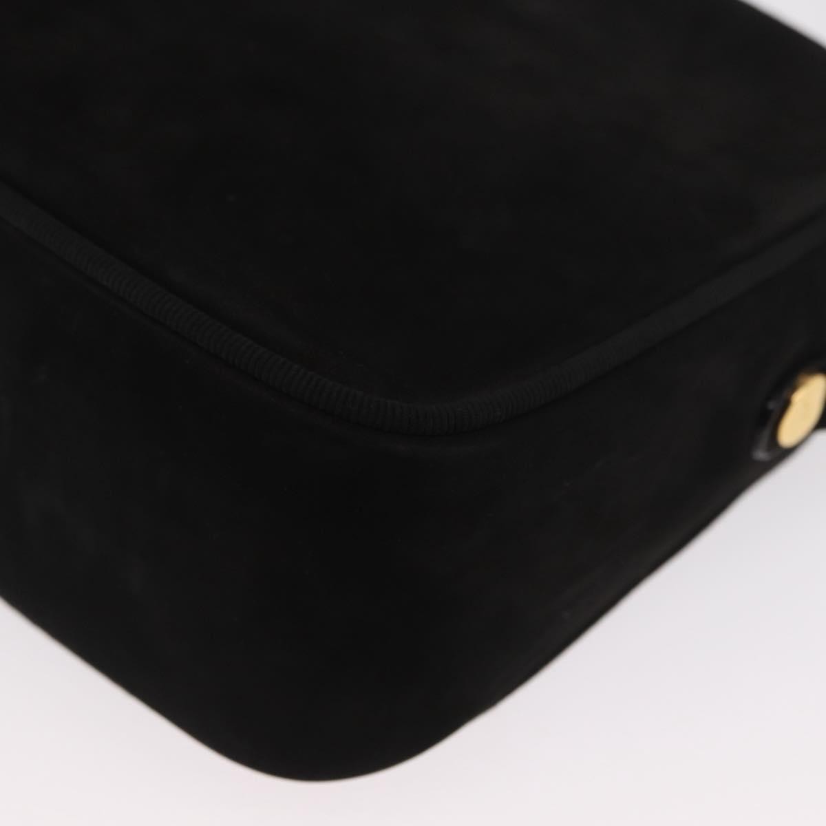 Salvatore Ferragamo Vala Clutch Suede Black Suede Clutche & Pouche Bag (Pre-Owned)