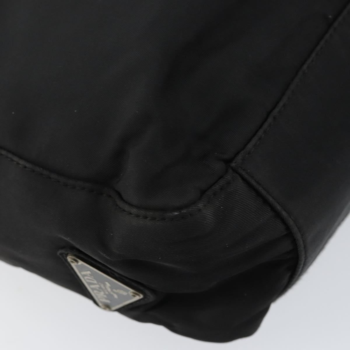 Prada Vintage Tote Tessuto Black Nylon Tote Bag Bag (Pre-Owned)