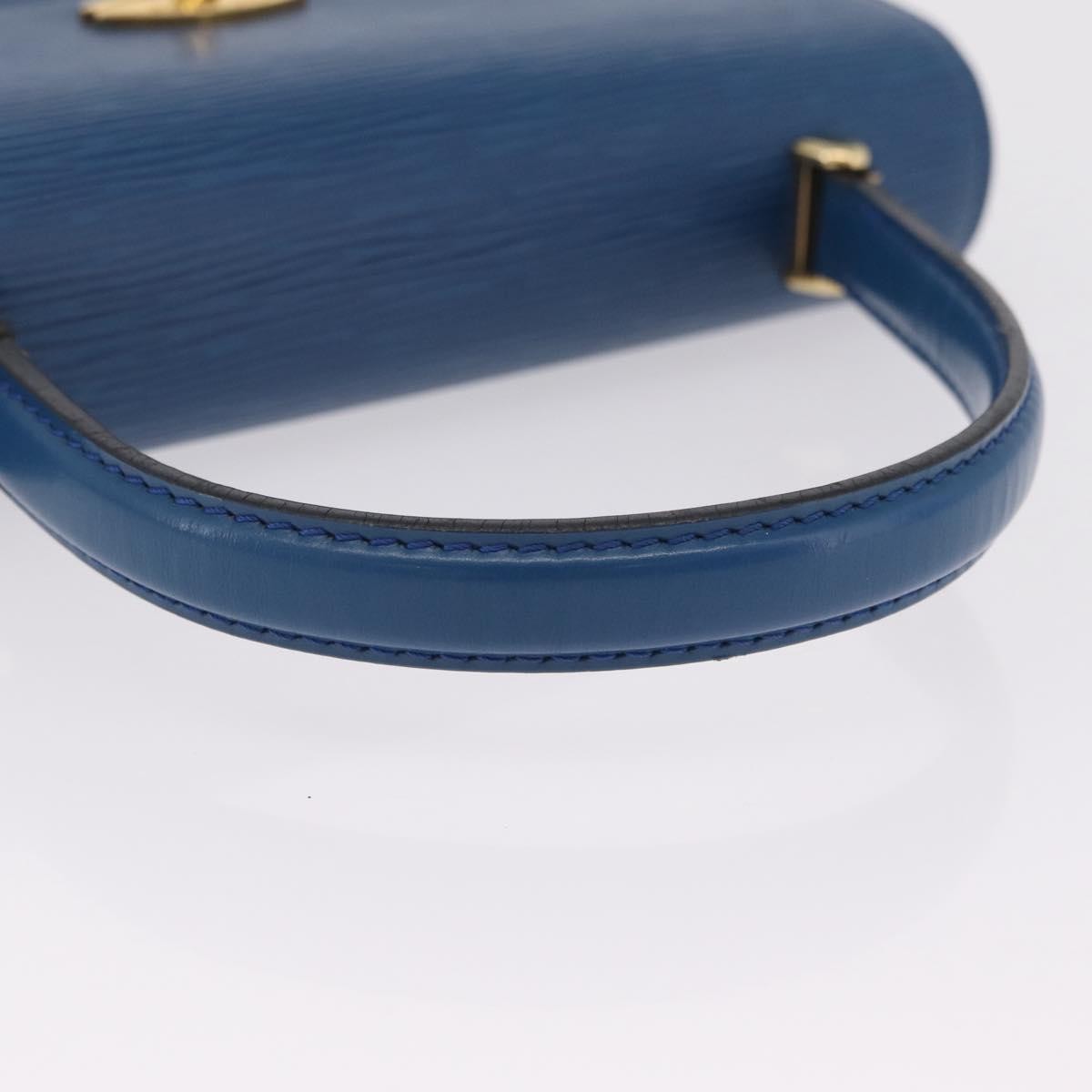Louis Vuitton Malesherbes Epi Leather Blue Leather Handbag (Pre-Owned)