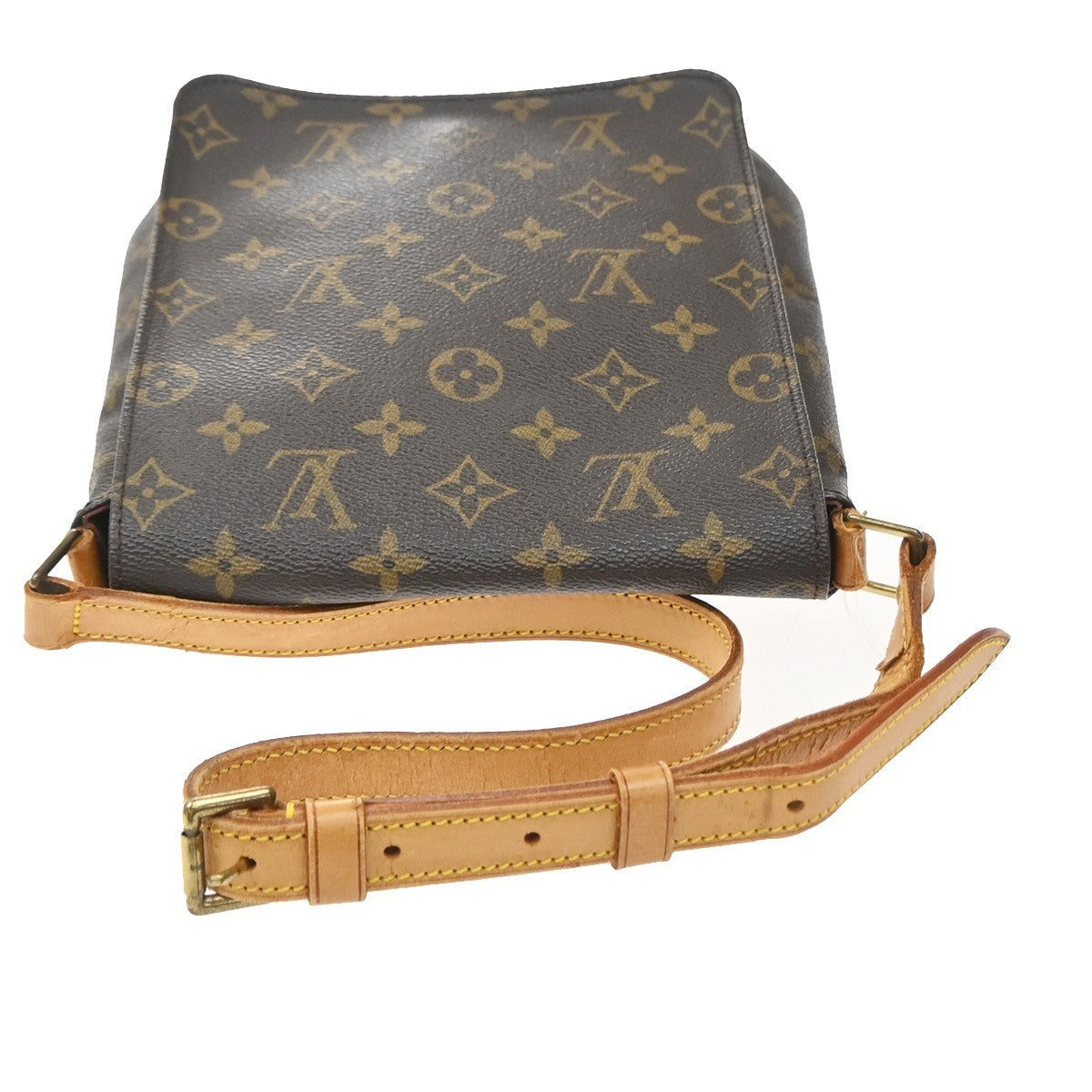Louis Vuitton Musette Salsa Monogram Canvas Brown Leather Shoulder Bag Bag (Pre-Owned)