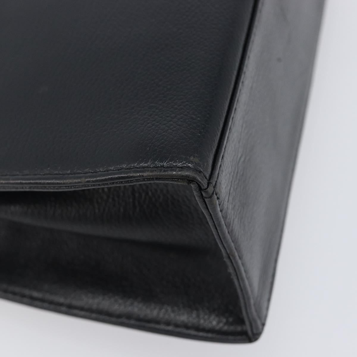 Saint Laurent Handbag Leather Black Leather Handbag (Pre-Owned)
