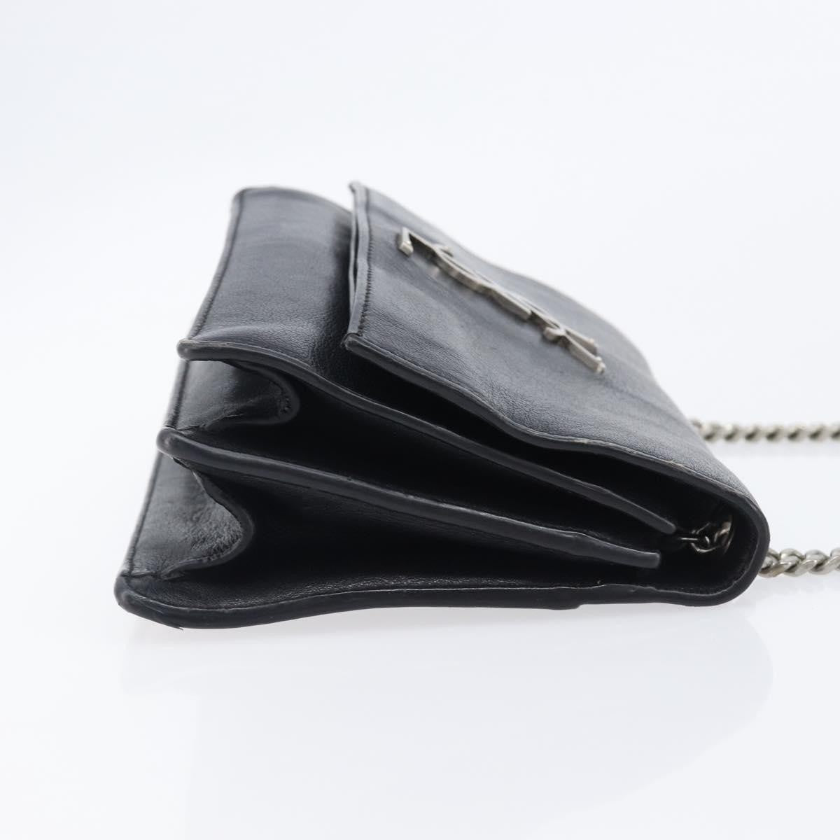 Saint Laurent West Hollywood Leather Black Leather Shoulder Bag Bag (Pre-Owned)