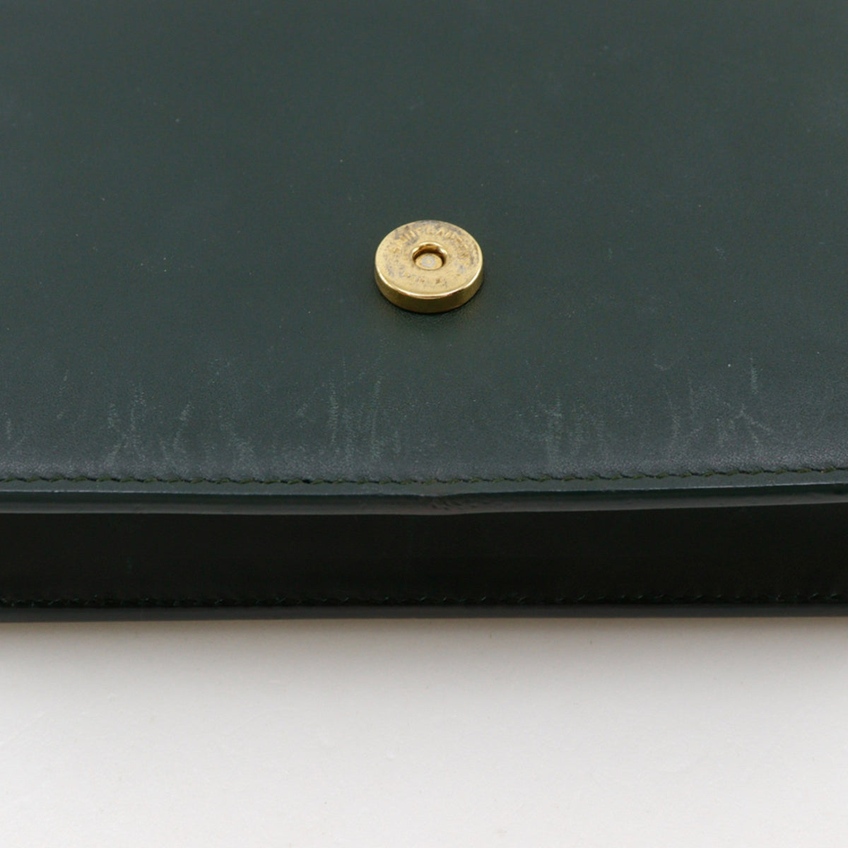 Saint Laurent Classic Monogram Tassel Chain Leather Green Leather Crossbody Bag Bag (Pre-Owned)