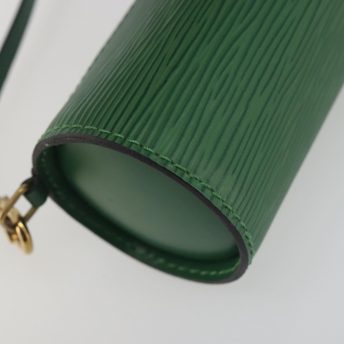 Louis Vuitton Soufflot Pochette Epi Leather Green Leather Clutche & Pouche Bag (Pre-Owned)