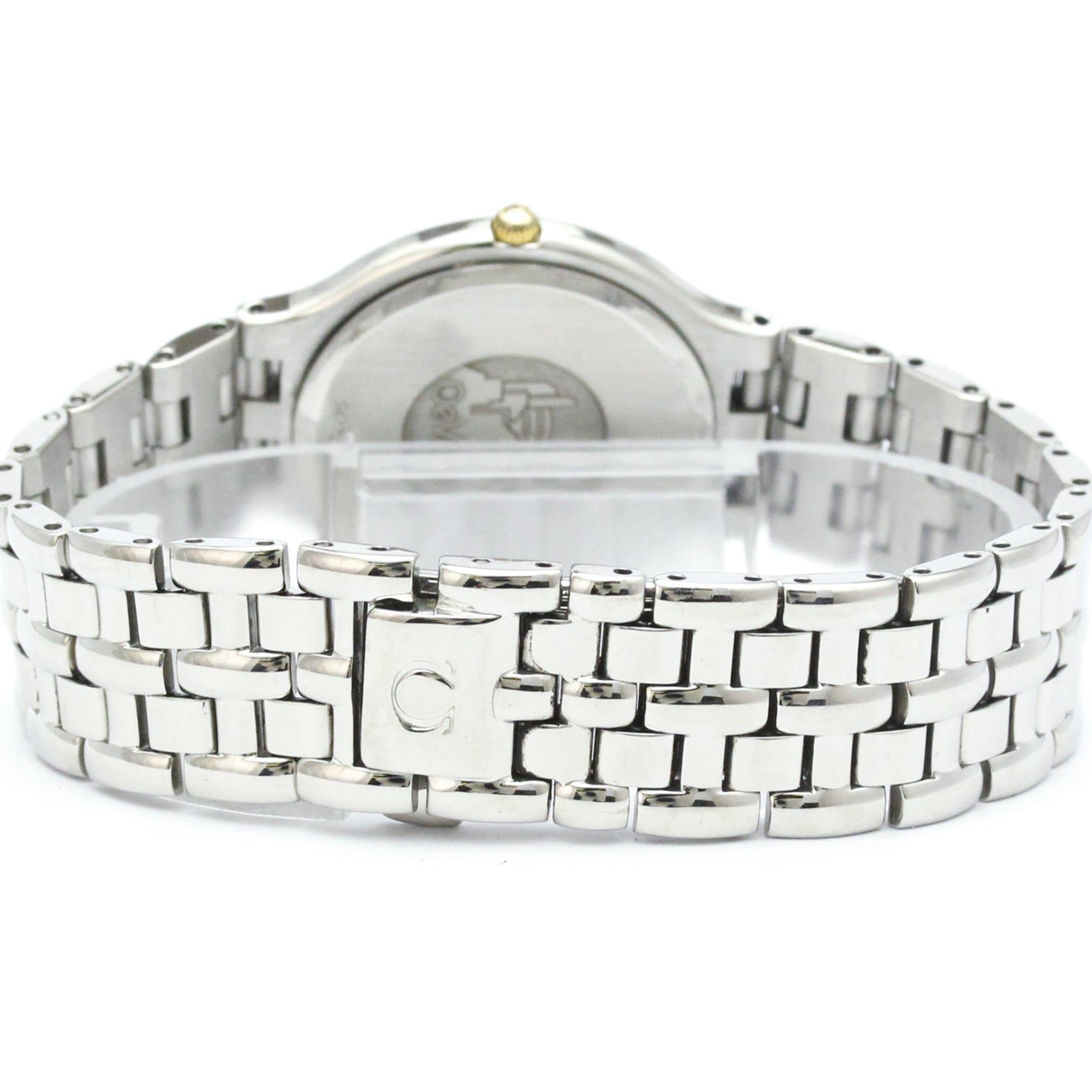 Omega De Ville Quartz Stainless Steel And Yellow Gold Watch (Pre-Owned)
