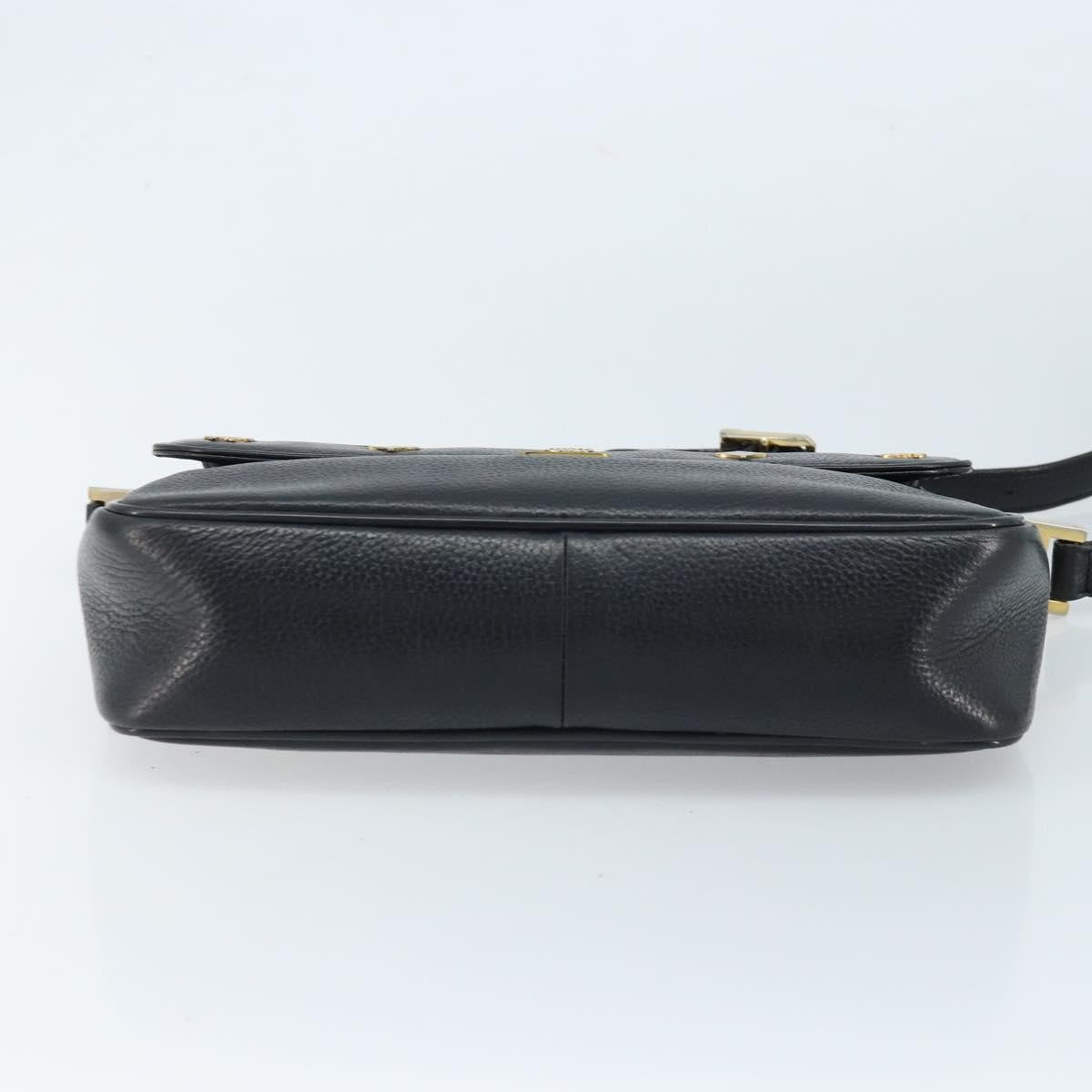 MCM Vintage Vicetos Leather Black Leather Shoulder Bag Bag (Pre-Owned)