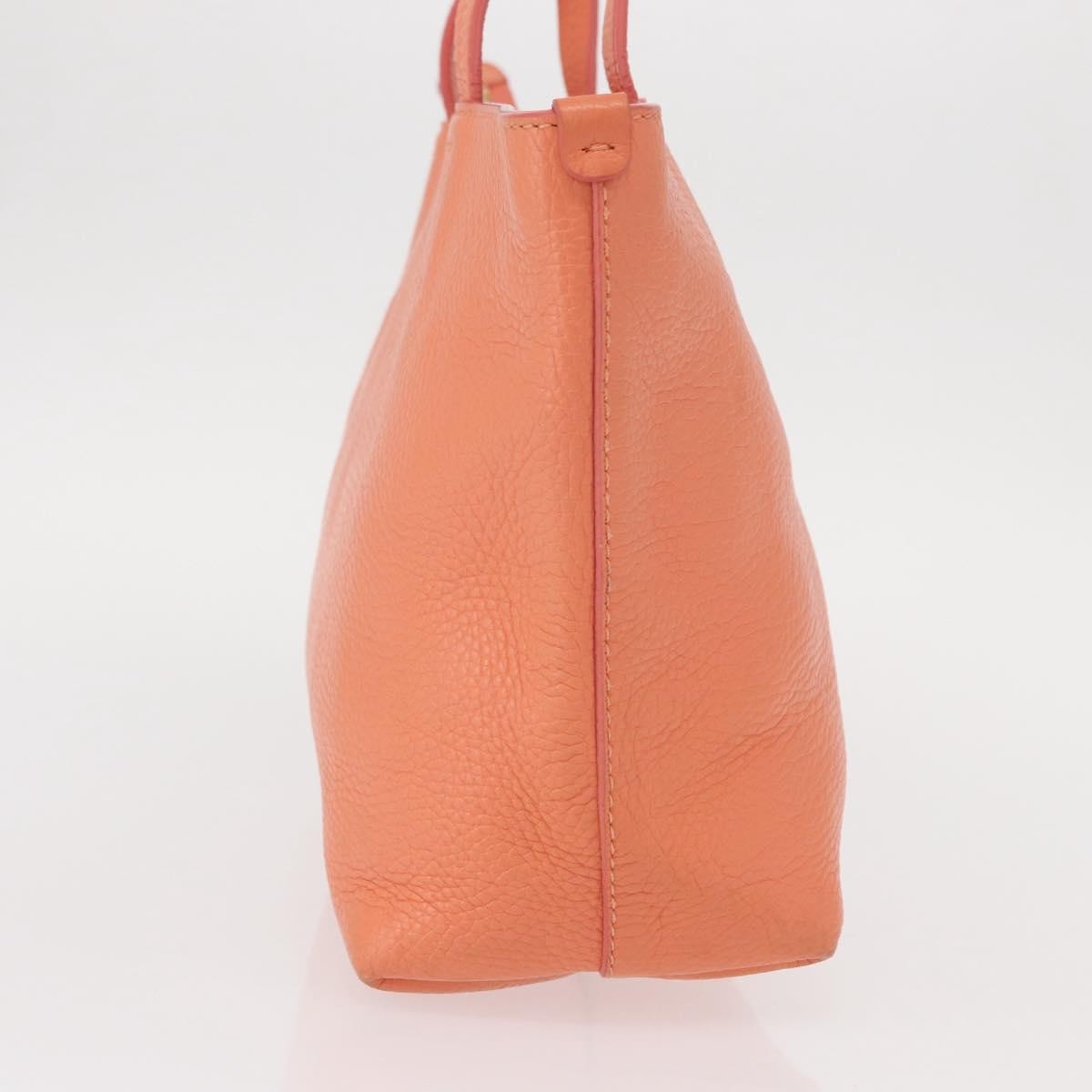Salvatore Ferragamo Gancini Leather Pink Leather Handbag (Pre-Owned)