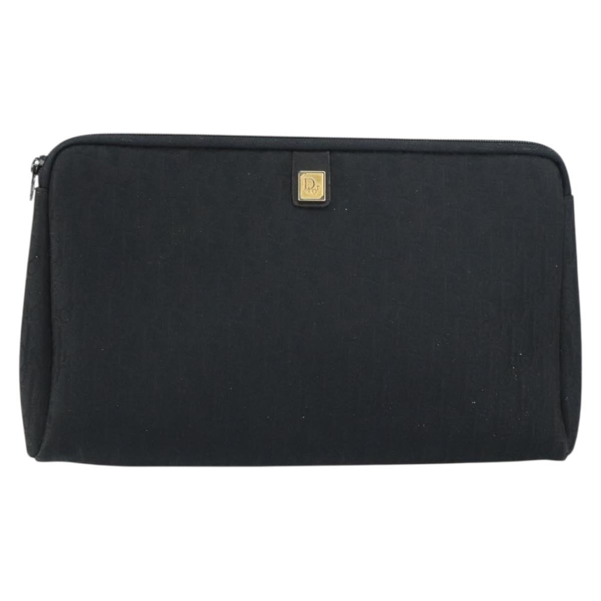 Christian Dior Trotter Canvas Black Canvas Clutche & Pouche Bag (Pre-Owned)