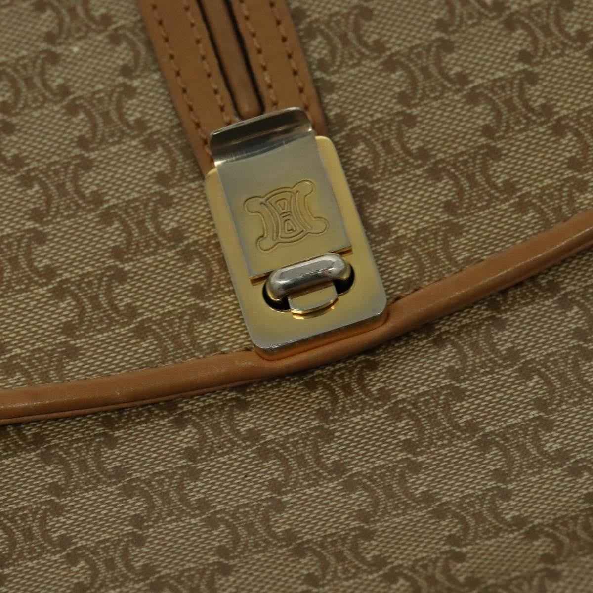 Celine Vintage Macadam Canvas Beige Canvas Backpack Bag (Pre-Owned)