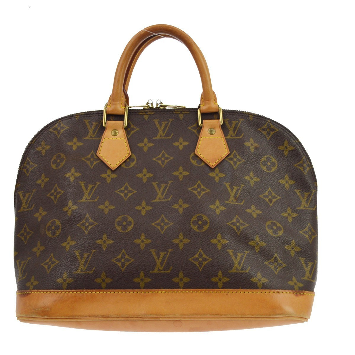 Louis Vuitton Alma Monogram Canvas Brown Canvas Handbag (Pre-Owned)