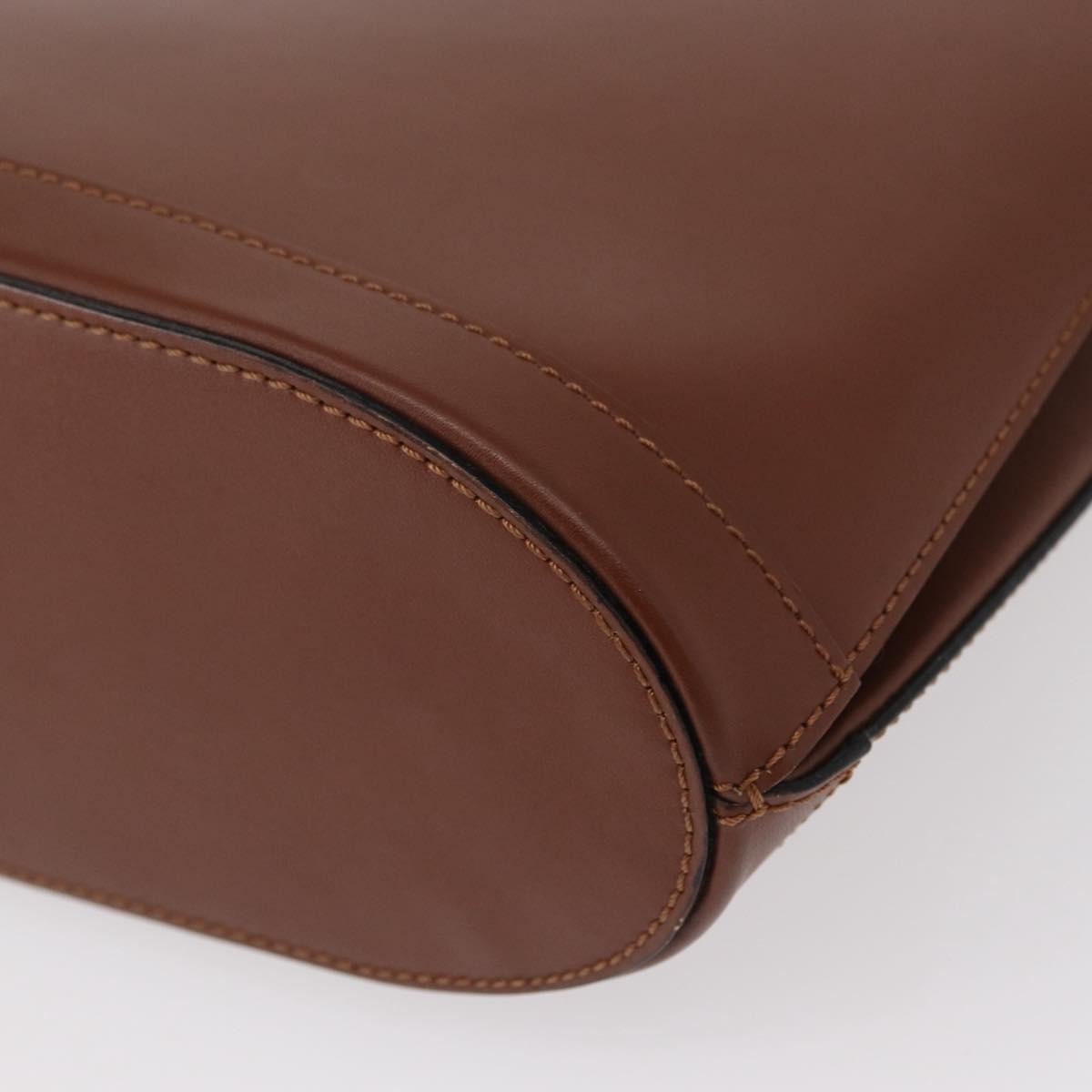 Celine Vintage Leather Brown Leather Shoulder Bag Bag (Pre-Owned)