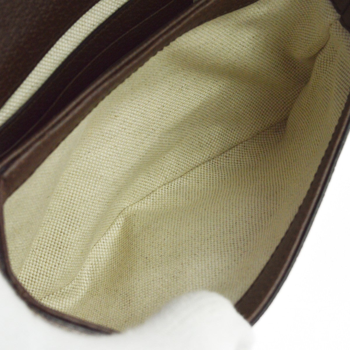 Gucci Blondie Belt Gg Coated Canvas Brown Canvas Clutche & Pouche Bag (Pre-Owned)