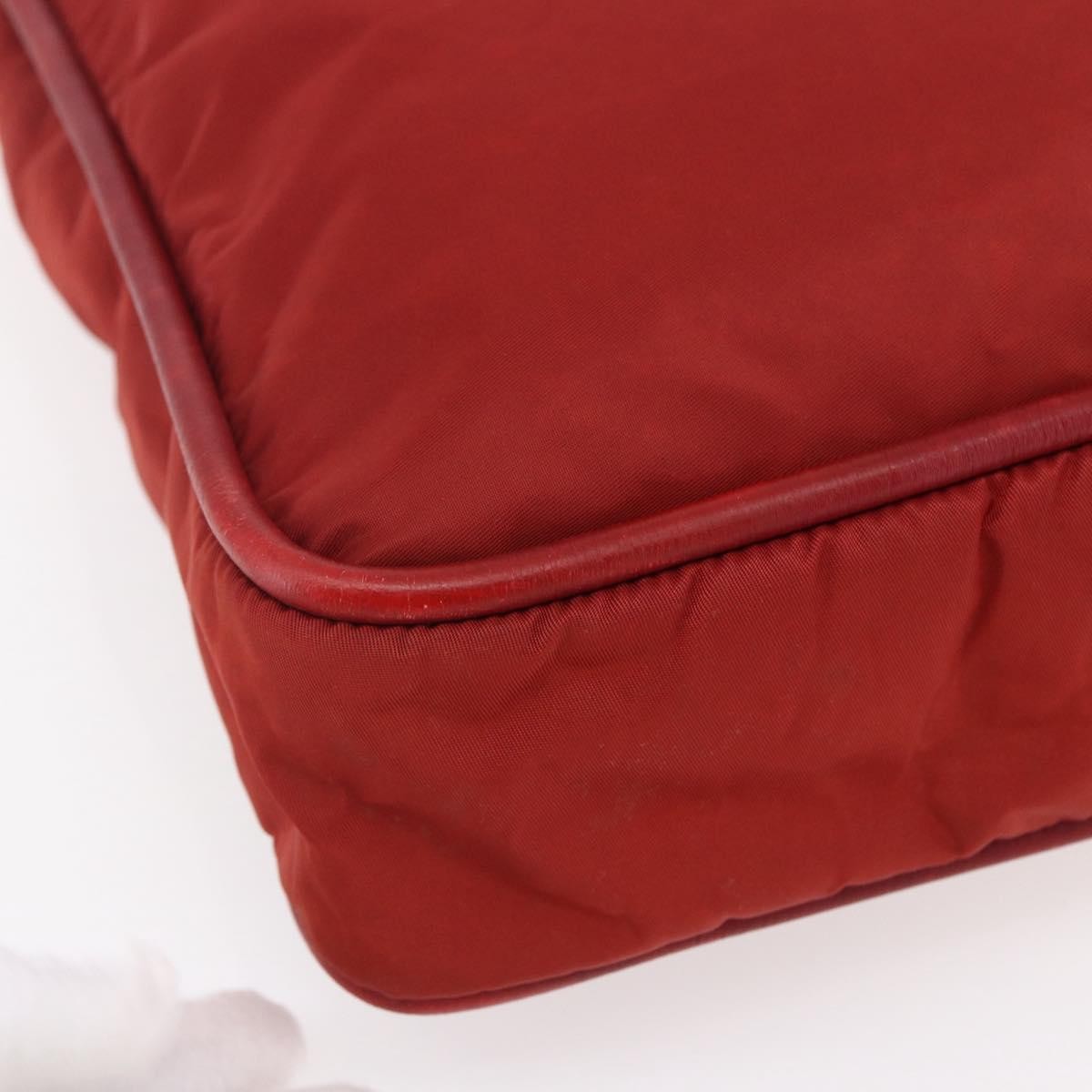 Celine Tote Nylon Red Nylon Tote Bag Bag (Pre-Owned)