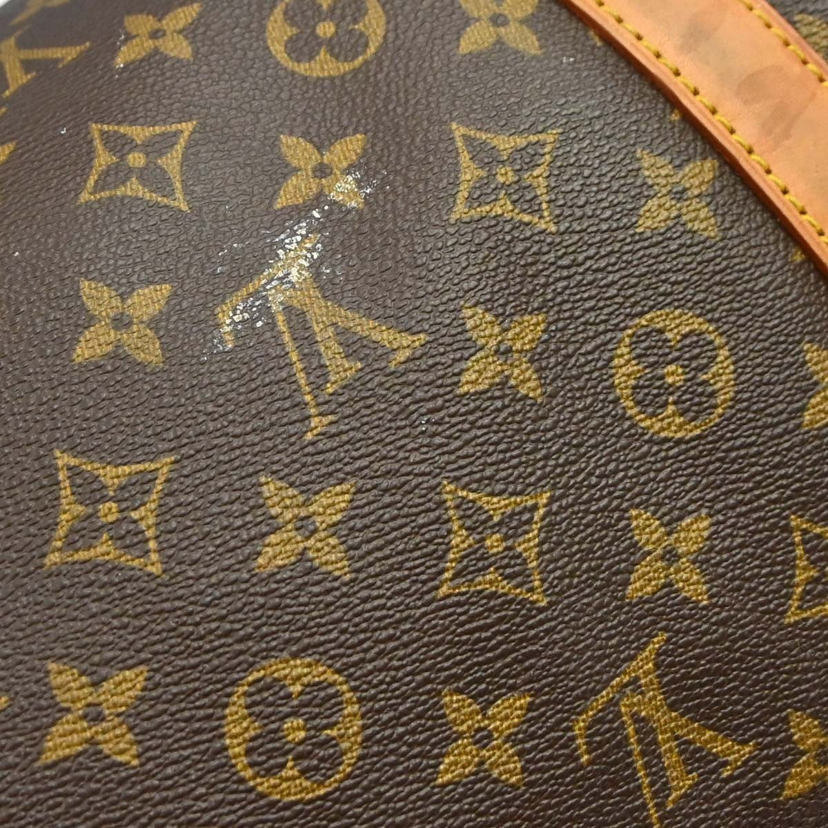 Louis Vuitton Keepall Monogram Canvas Brown Canvas Travel Bag Bag (Pre-Owned)
