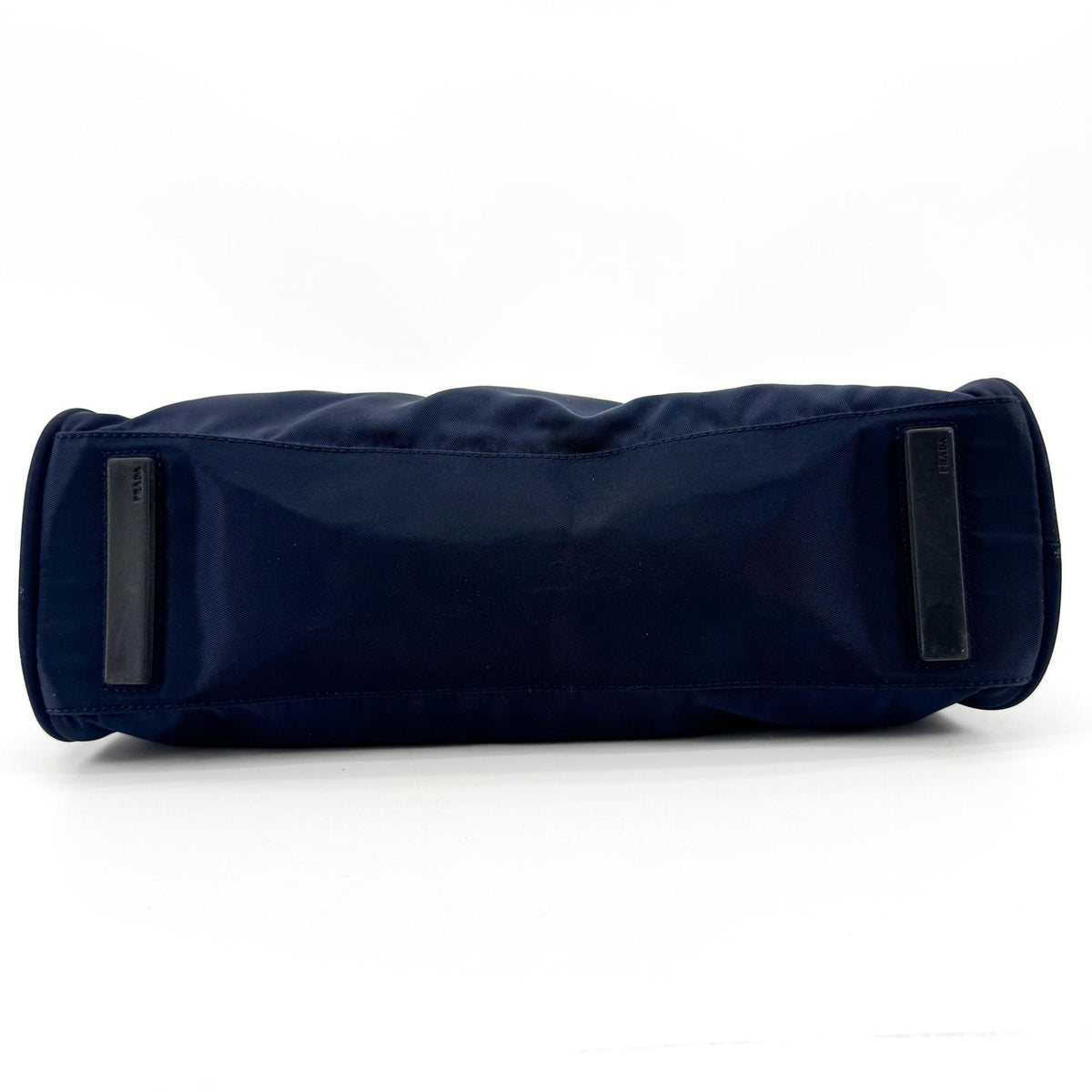 Prada Bowling Tessuto Navy Nylon Shoulder Bag Bag (Pre-Owned)