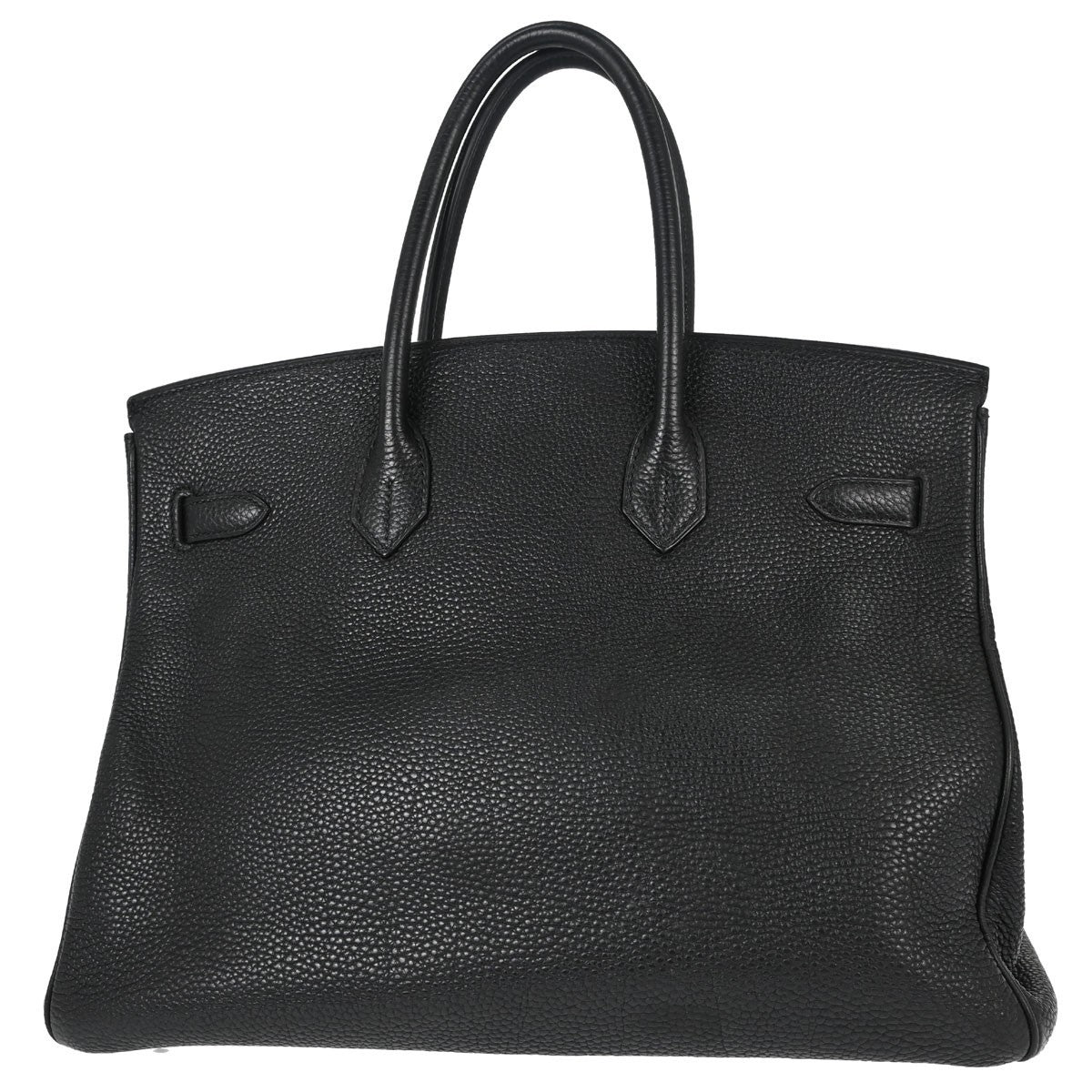 Hermes Birkin Black Togo With Gold Hardware Black Leather Handbag (Pre-Owned)