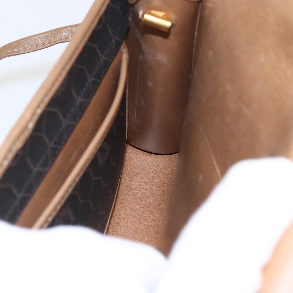 Christian Dior Vintage Honeycomb Flap Canvas And Leather Black Canvas Shoulder Bag Bag (Pre-Owned)