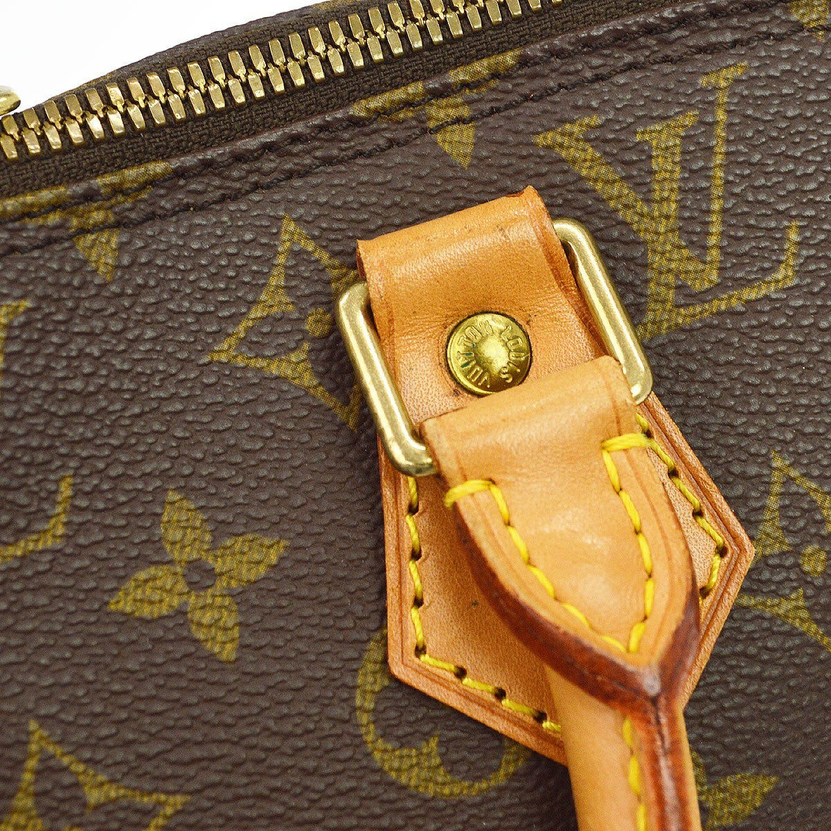 Louis Vuitton Alma Monogram Canvas Brown Canvas Handbag (Pre-Owned)