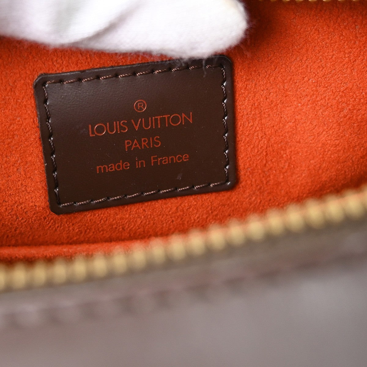 Louis Vuitton Sarria Damier Ebene Brown Canvas Handbag (Pre-Owned)