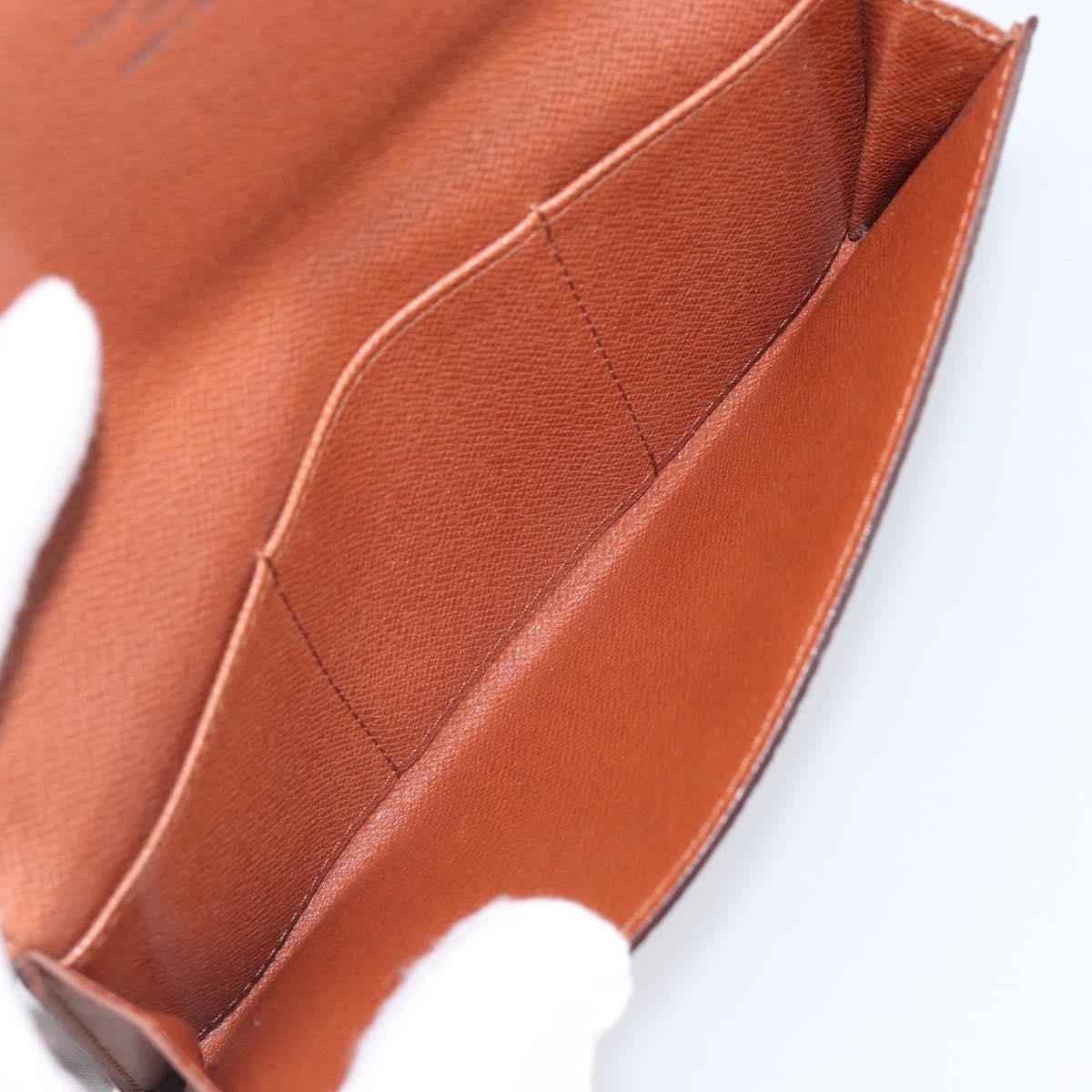 Louis Vuitton Long Macassar Monogram Canvas Brown Canvas Wallets Accessory (Pre-Owned)
