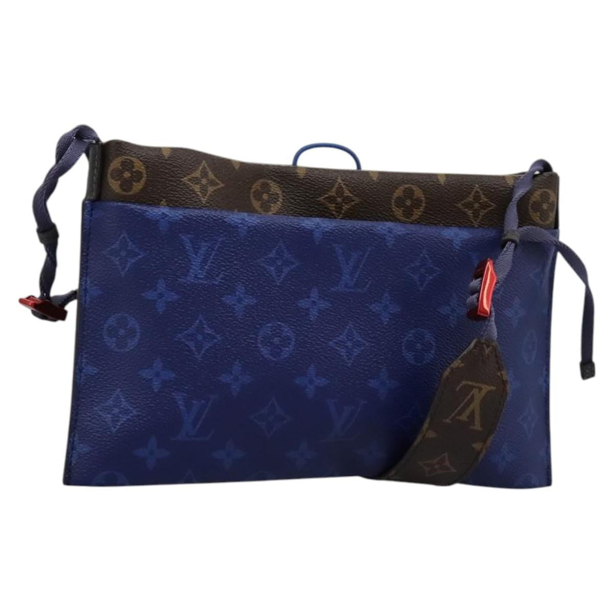 Louis Vuitton Outdoor Limited Edition Monogram Pacific Canvas Blue Canvas Shoulder Bag Bag (Pre-Owned)