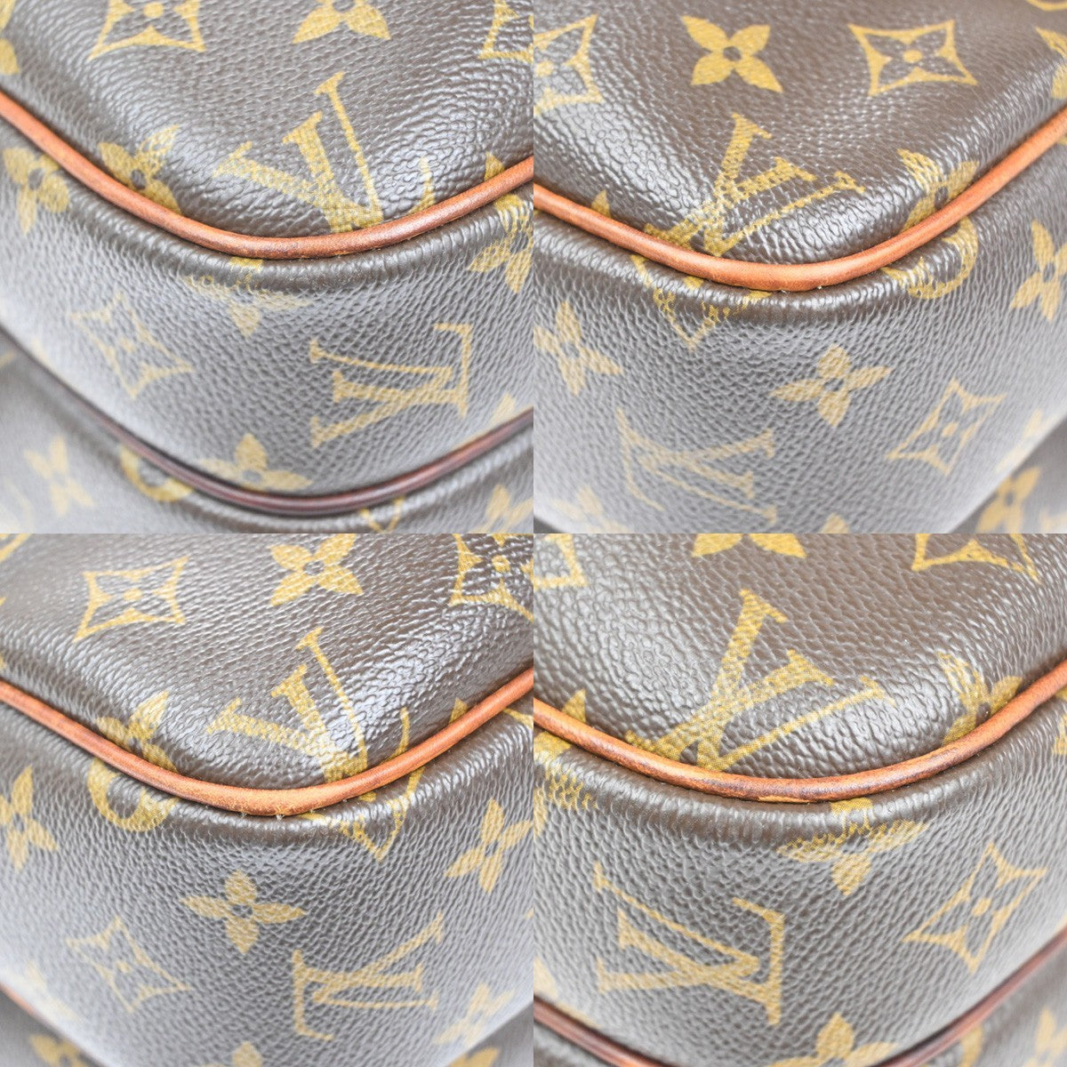 Louis Vuitton Reporter Monogram Canvas Brown Canvas Shoulder Bag Bag (Pre-Owned)
