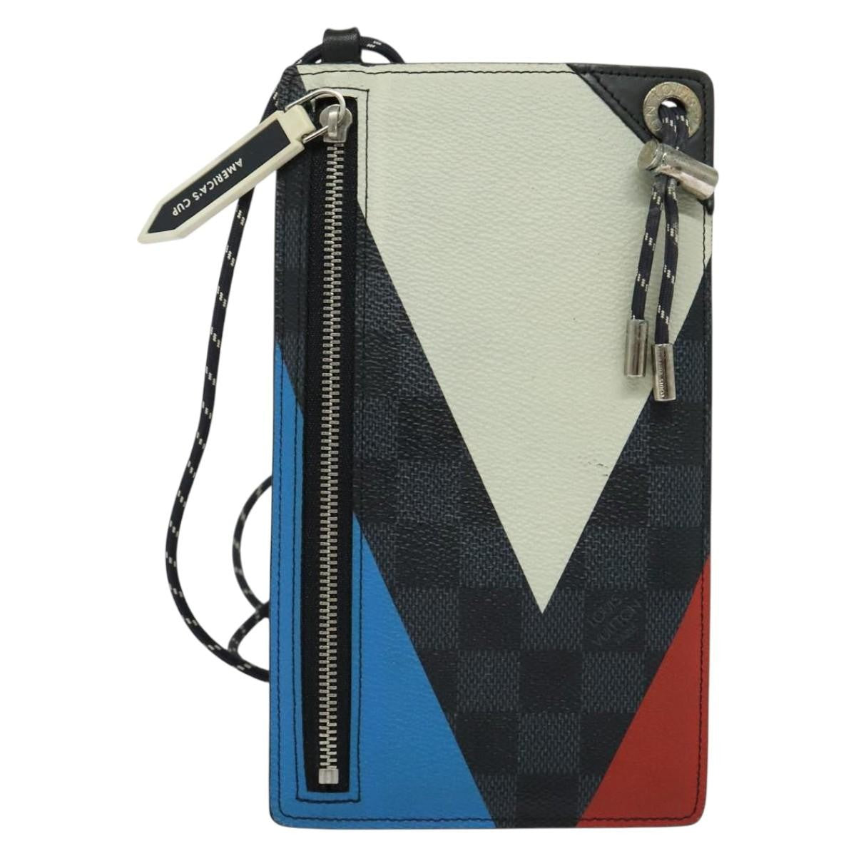 Louis Vuitton Pochette Phone Damier Graphite Canvas Gray Canvas Shoulder Bag Bag (Pre-Owned)