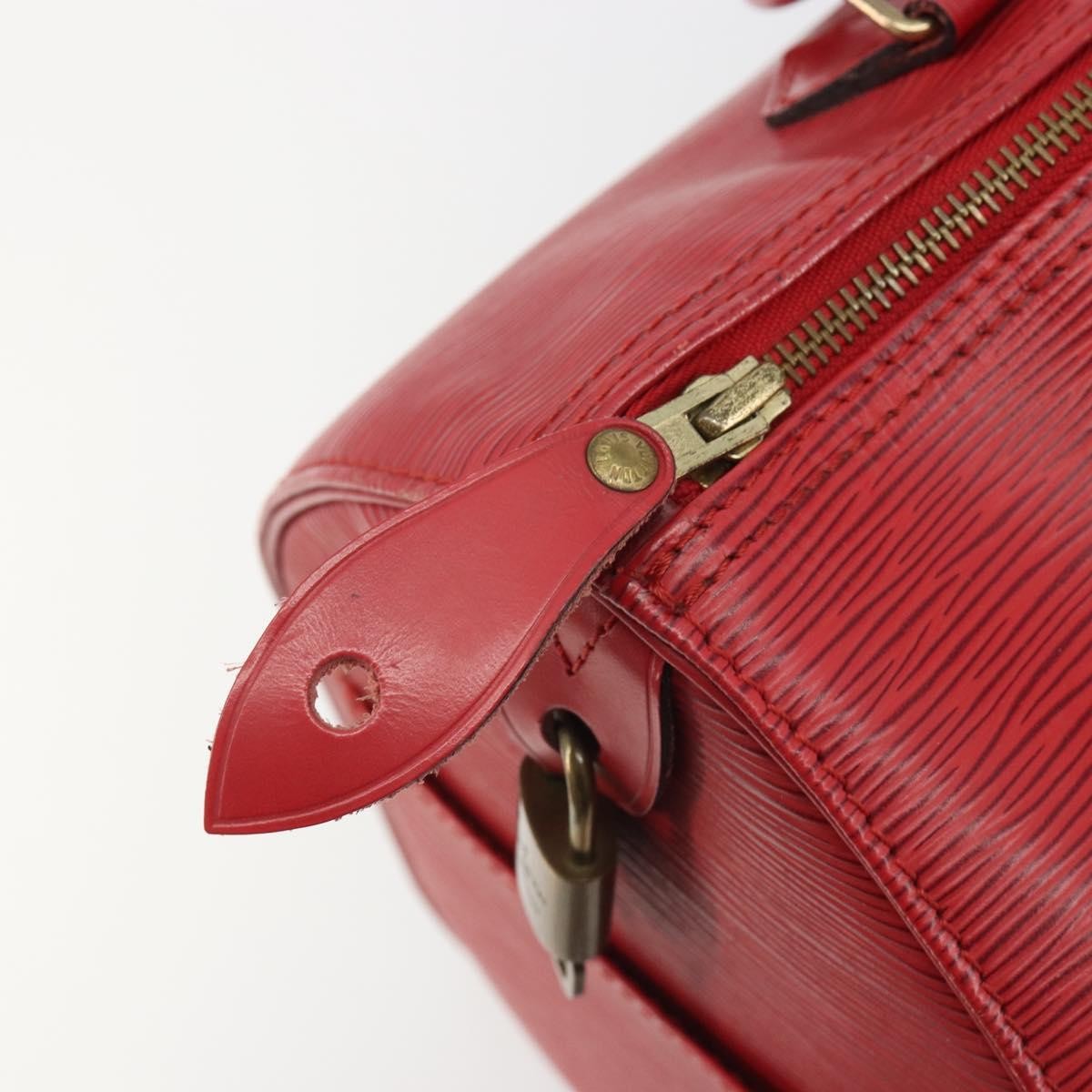 Louis Vuitton Speedy Epi Leather Red Leather Handbag (Pre-Owned)