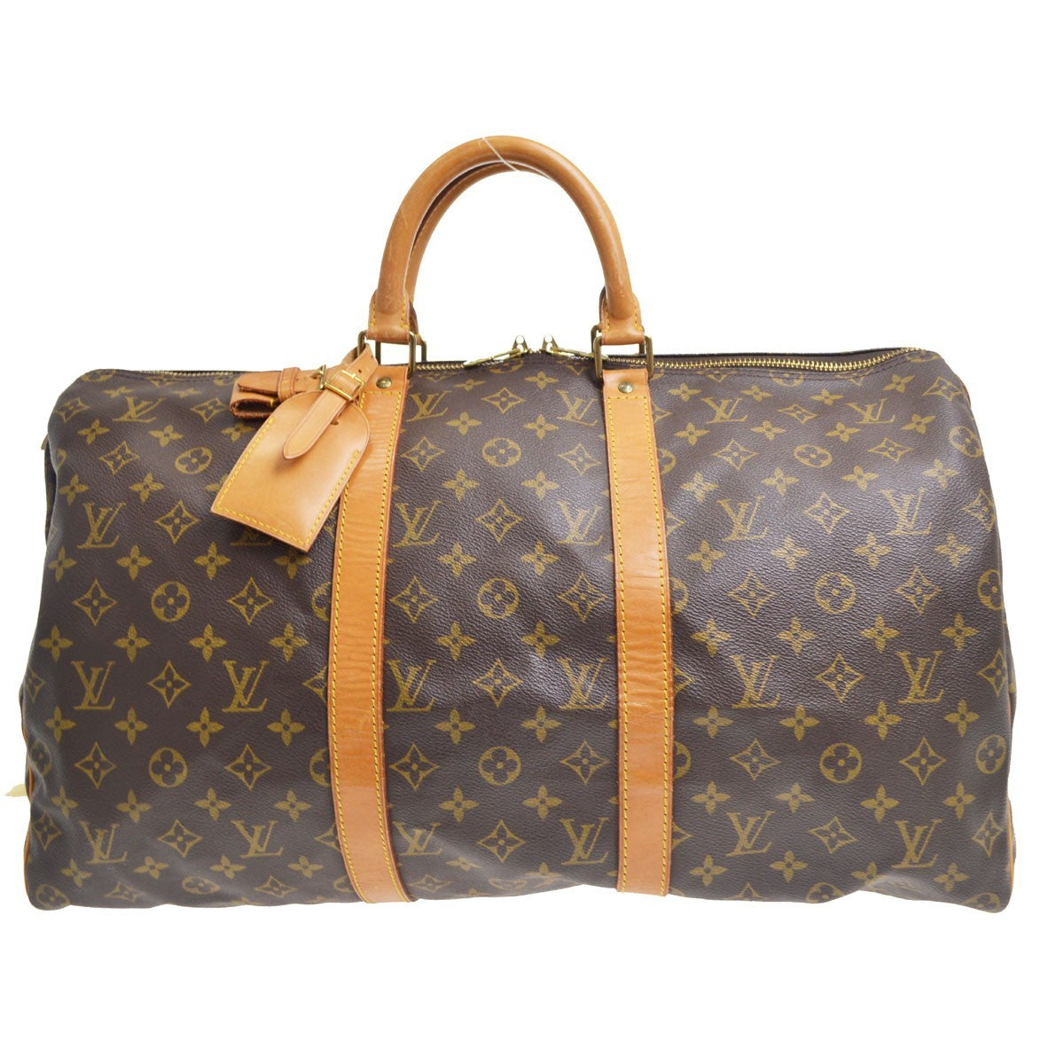 Louis Vuitton Keepall Monogram Canvas Brown Canvas Travel Bag Bag (Pre-Owned)