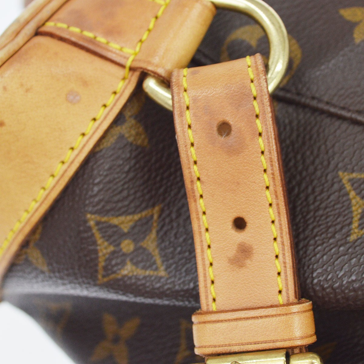 Louis Vuitton Vintage Montsouris Monogram Canvas Brown Canvas Backpack Bag (Pre-Owned)