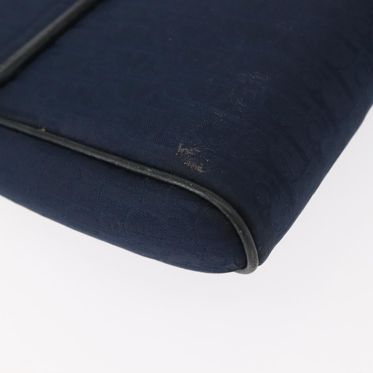 Christian Dior Vintage Trotter Canvas Navy Canvas Shoulder Bag Bag (Pre-Owned)