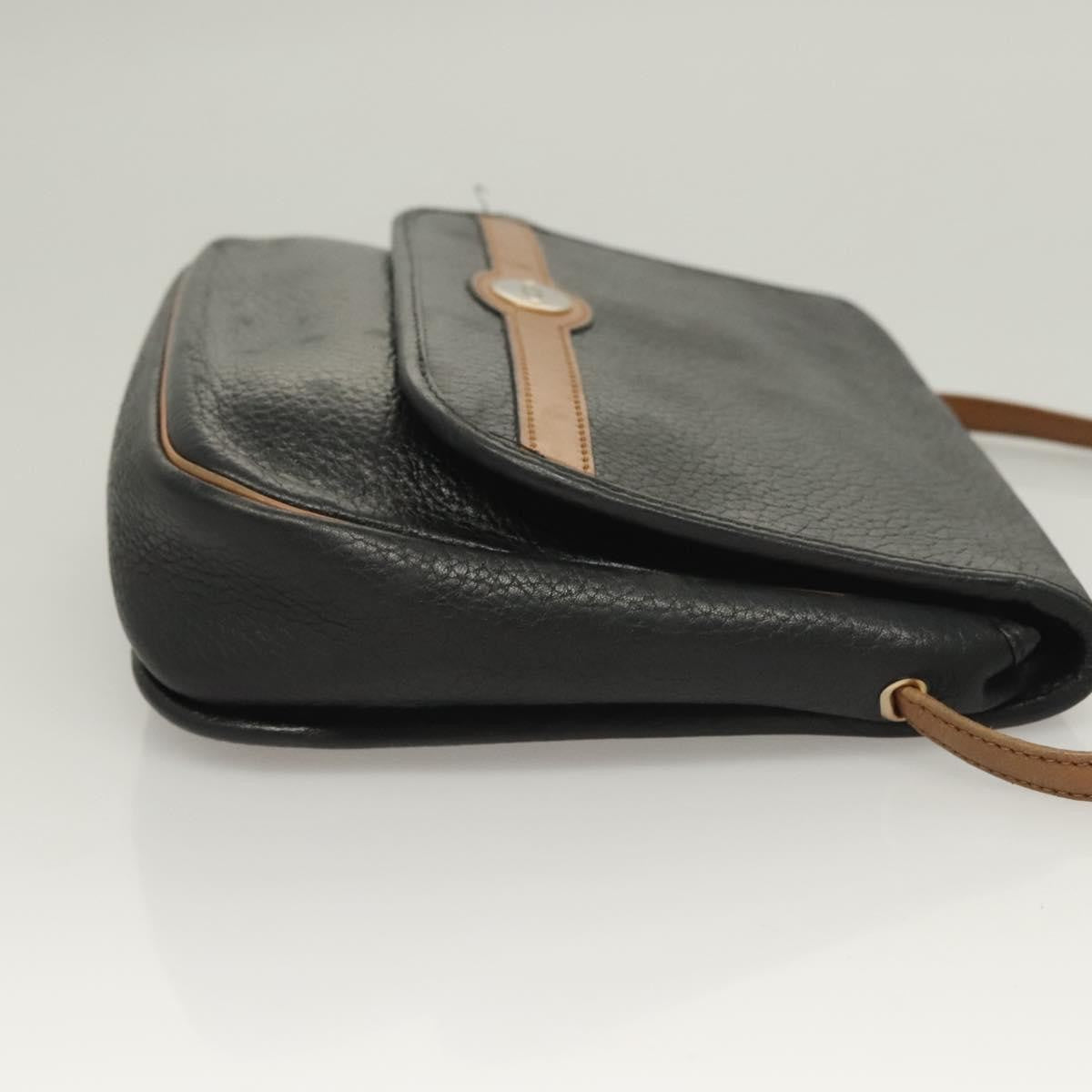 Christian Dior Vintage Trotter Leather Black Leather Clutche & Pouche Bag (Pre-Owned)