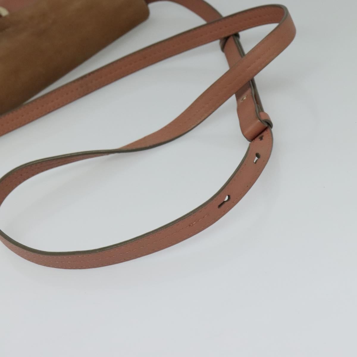 Chloe Faye Leather And Suede Pink Leather Shoulder Bag Bag (Pre-Owned)