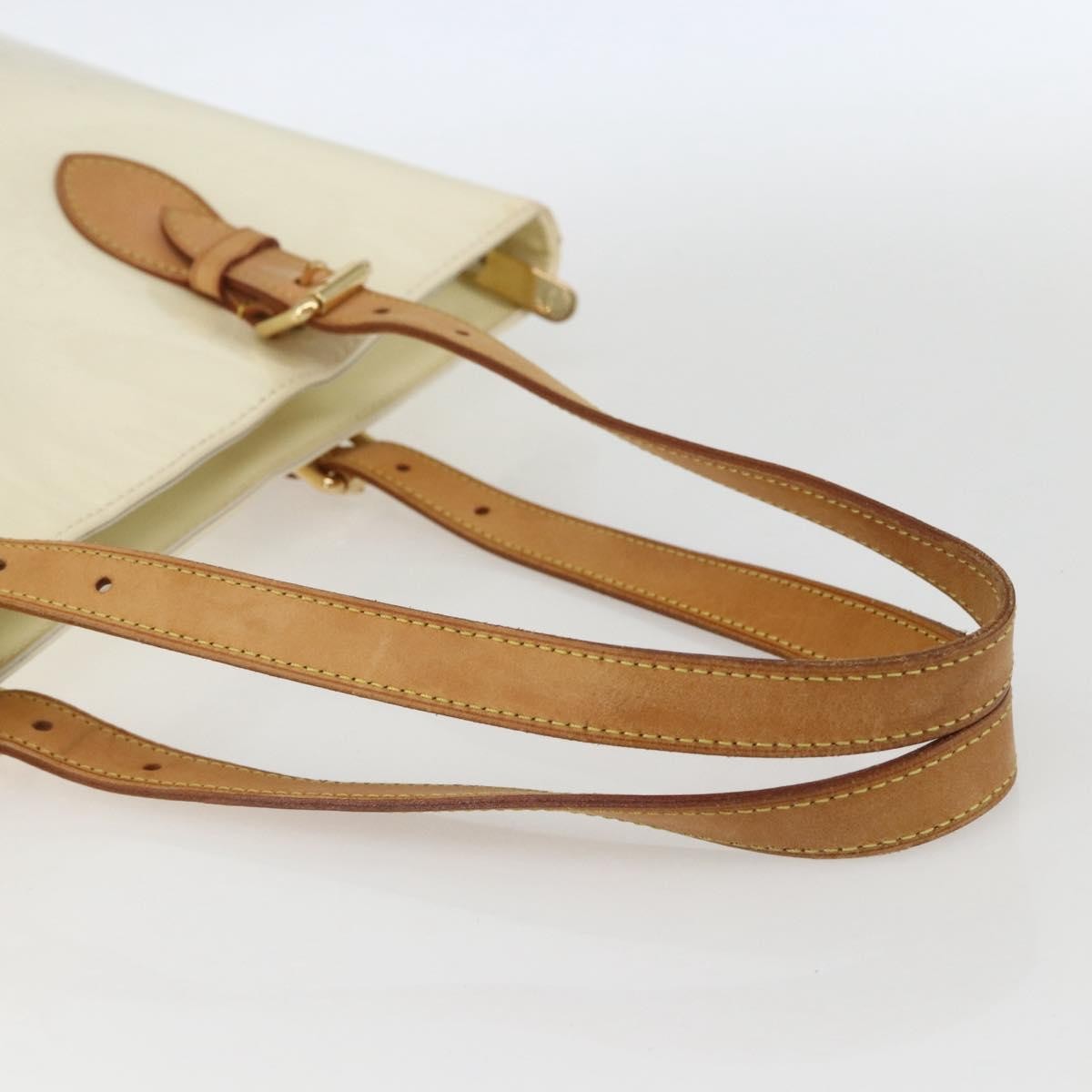Louis Vuitton Brentwood Monogram Vernis Beige Patent_Leather Tote Bag Bag (Pre-Owned)