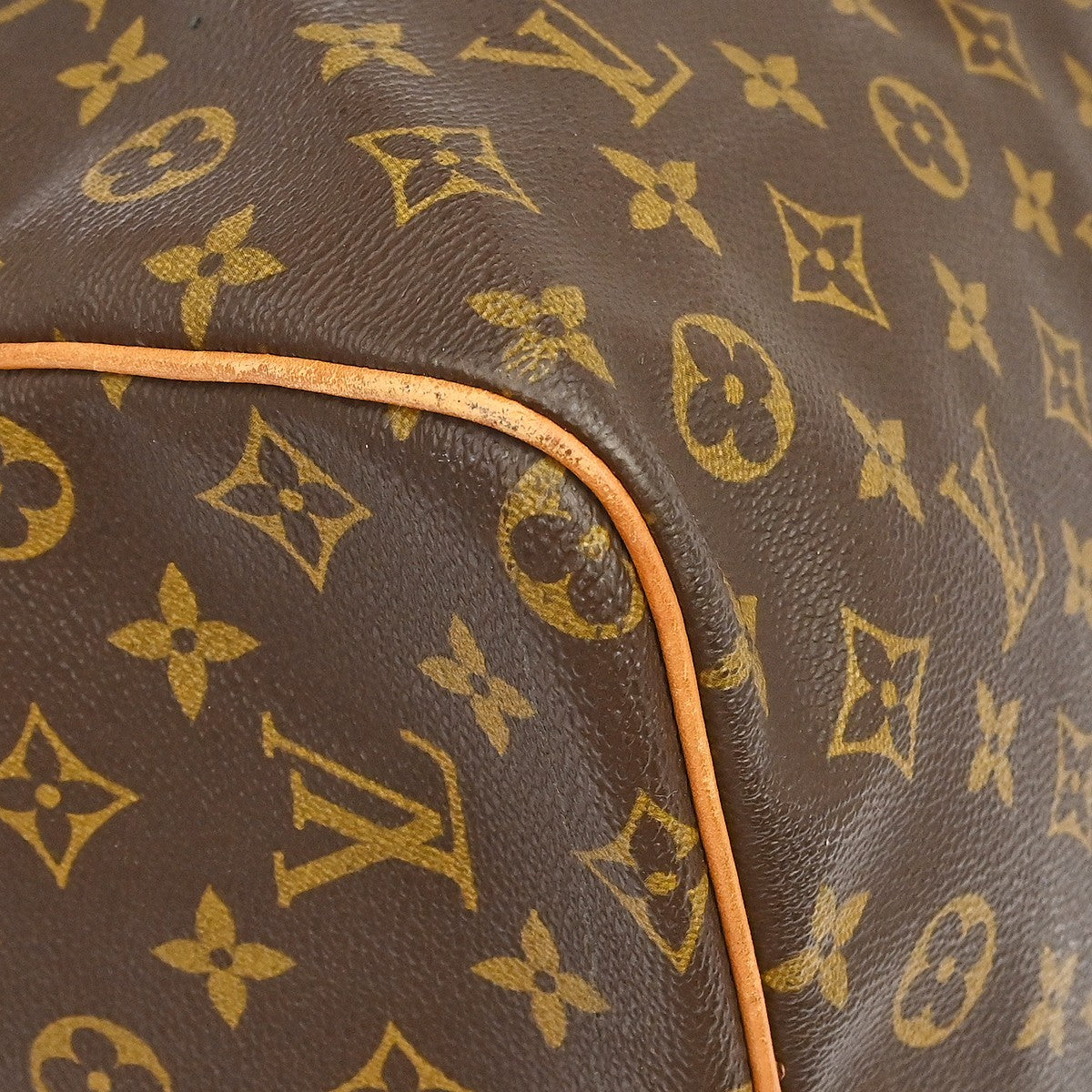 Louis Vuitton Keepall Monogram Canvas Brown Canvas Travel Bag Bag (Pre-Owned)