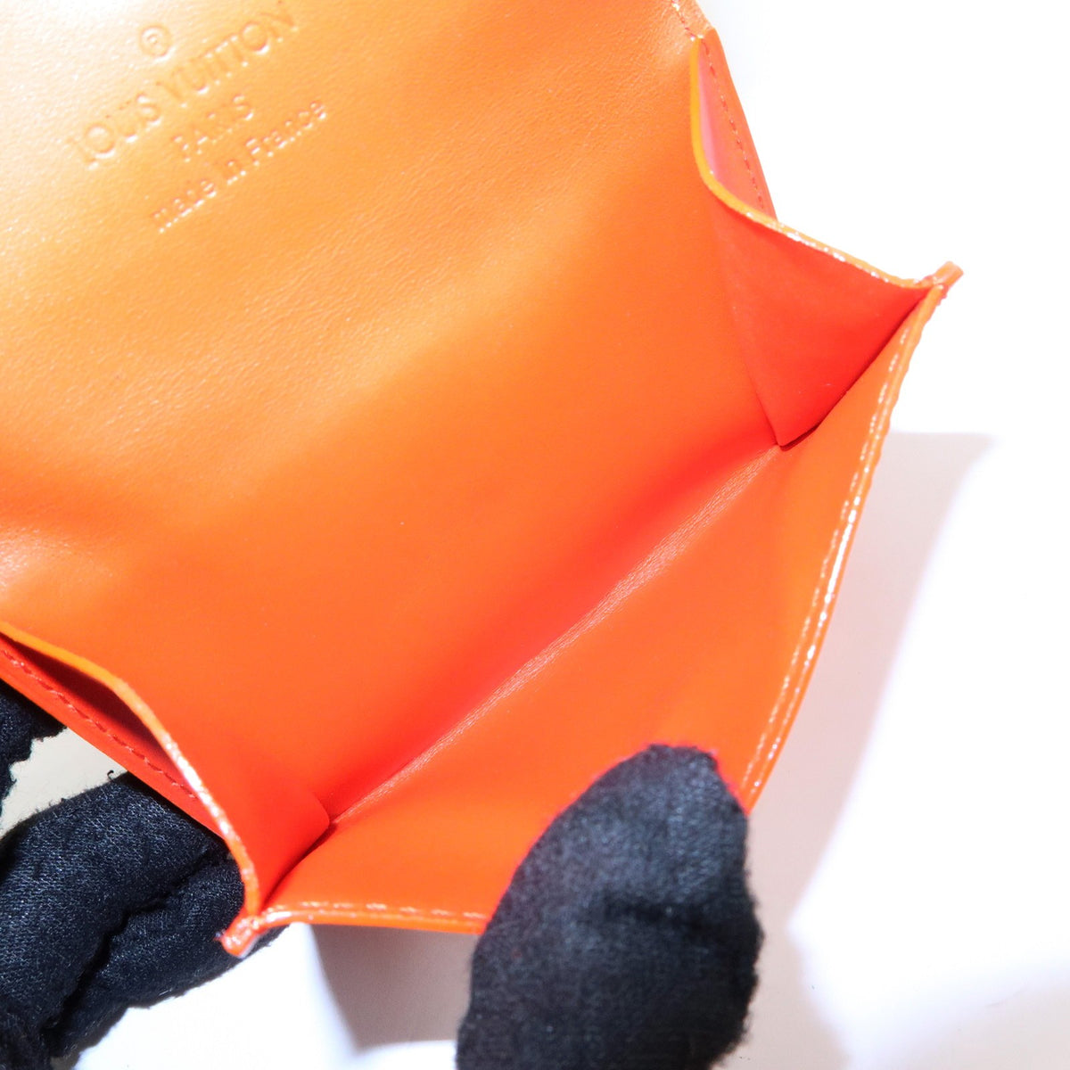 Louis Vuitton Ludlow Vernis Orange Leather Wallets Accessory (Pre-Owned)