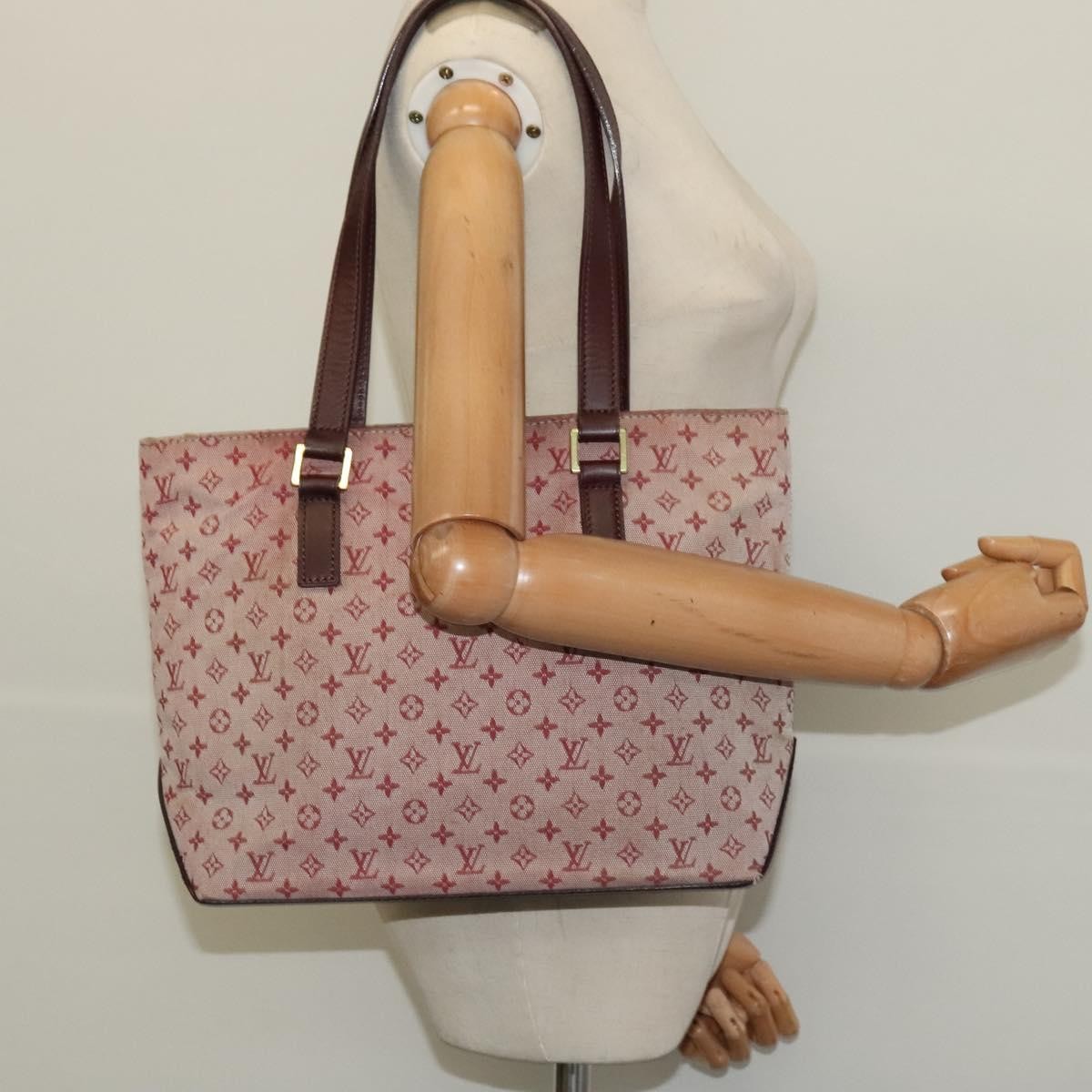 Louis Vuitton Cabas Piano Monogram Canvas Red Canvas Bag (Pre-Owned)