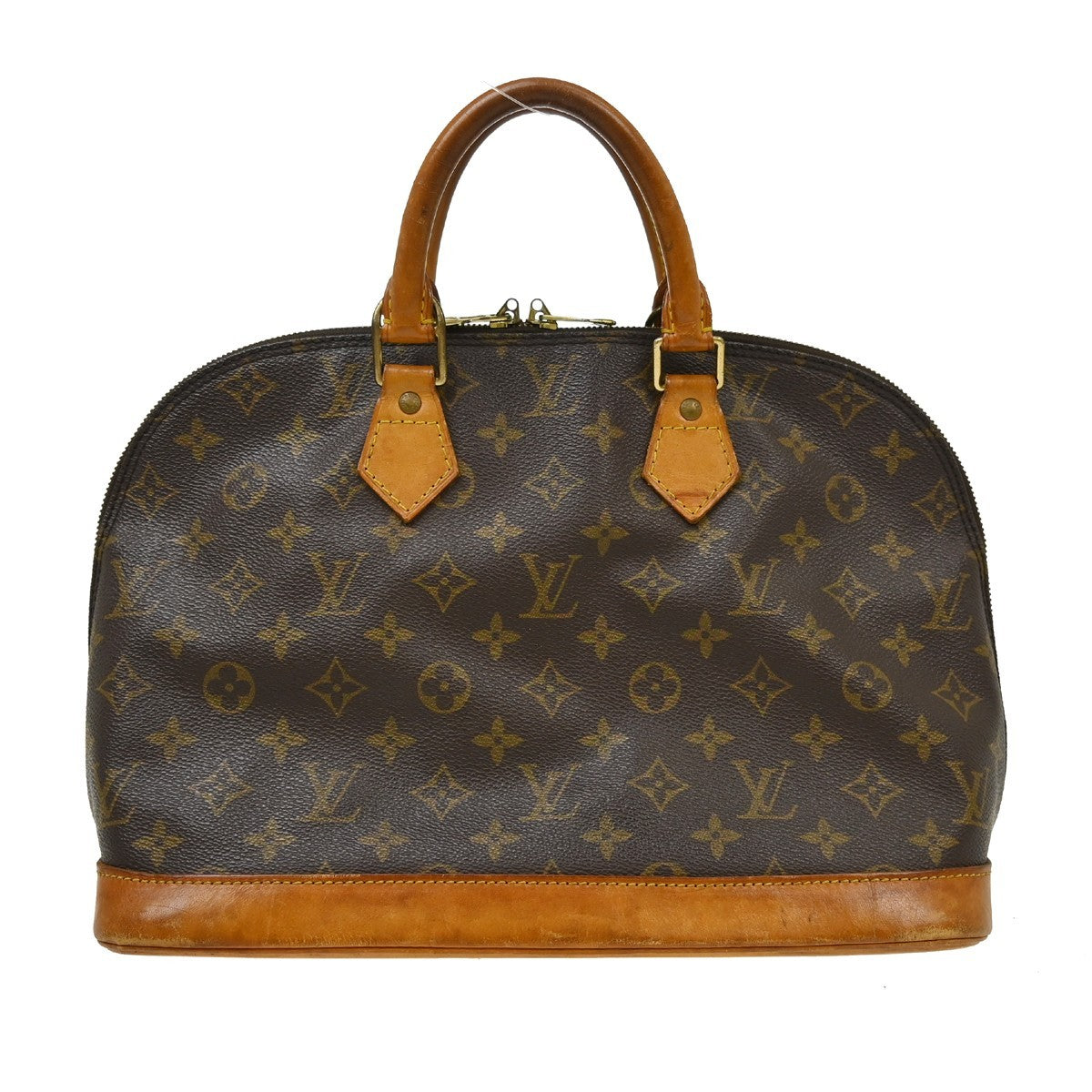Louis Vuitton Alma Monogram Canvas Brown Canvas Handbag (Pre-Owned)
